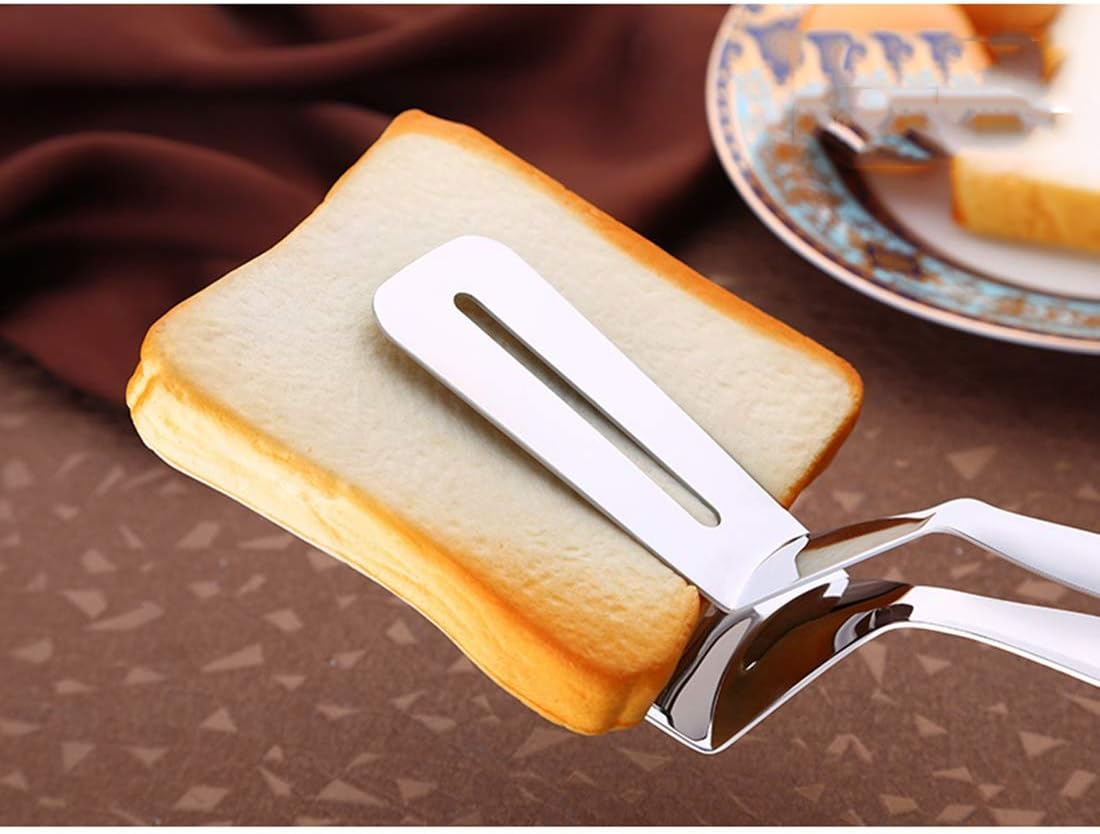 Kitchenware Gadgets Stainless Steel Barbecue Steak Clip Tongs BBQ Roasting Shovels Leak Steak Shovel Spatula Food Clamp Bread Clips Kitchenware Gadgets image number 2