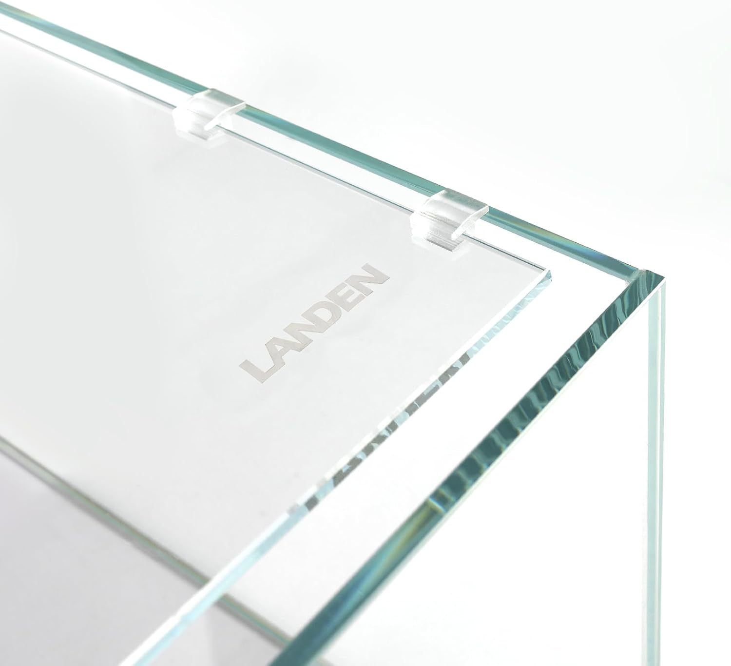 LANDEN 4Mm Thick Clear Glass Aquarium Lid, Includes 4 Clips for Secure Placement, 282 X 225Mm(11.1X8.86 Inches) Adapted to CB303030, ARF30