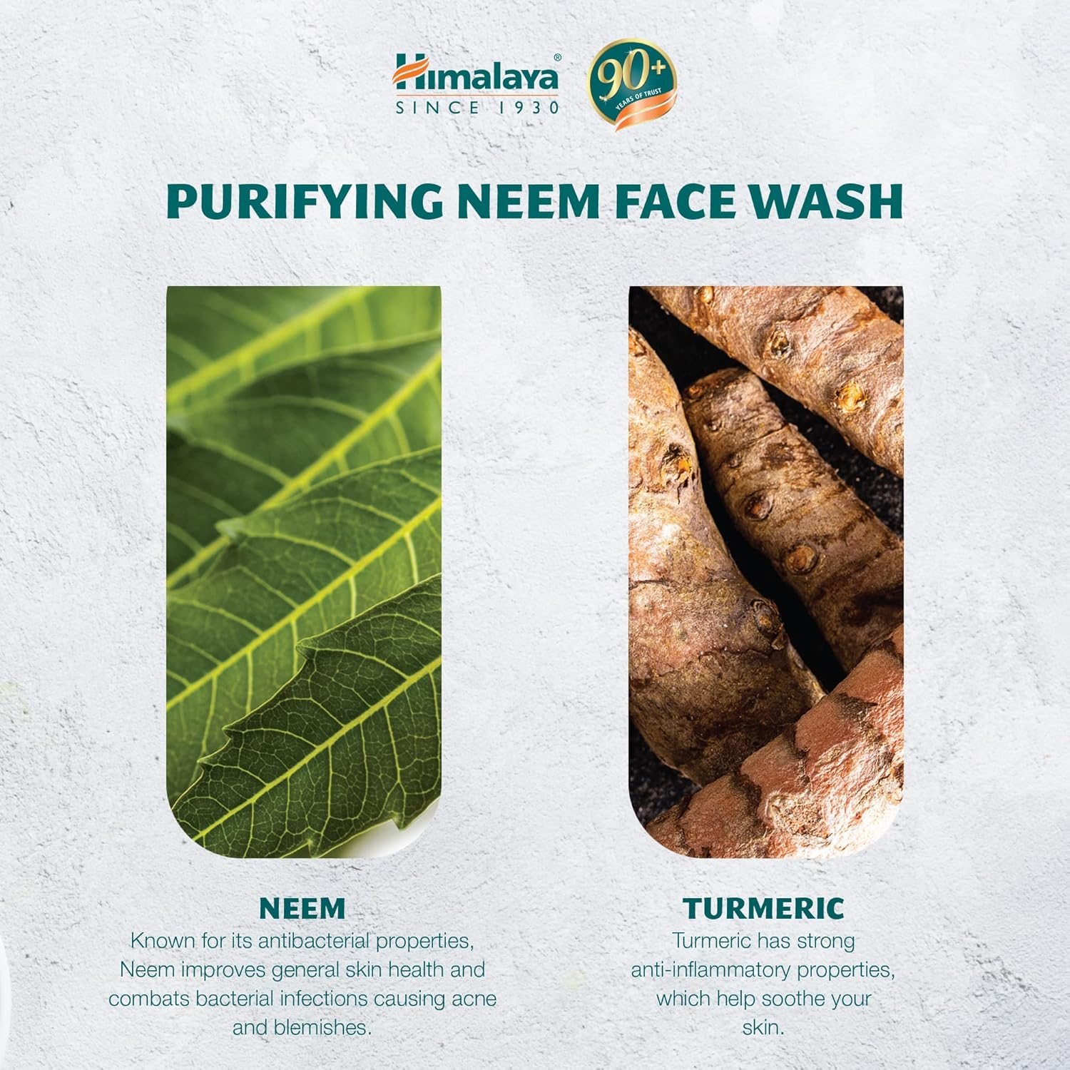Himalaya Herbals Purifying Neem Face Wash Gel 150G, Natural Moisturising Facial Cleanser - Deeply Cleans Pores and Acne - Oil Control Herbal Facial Wash image number 3