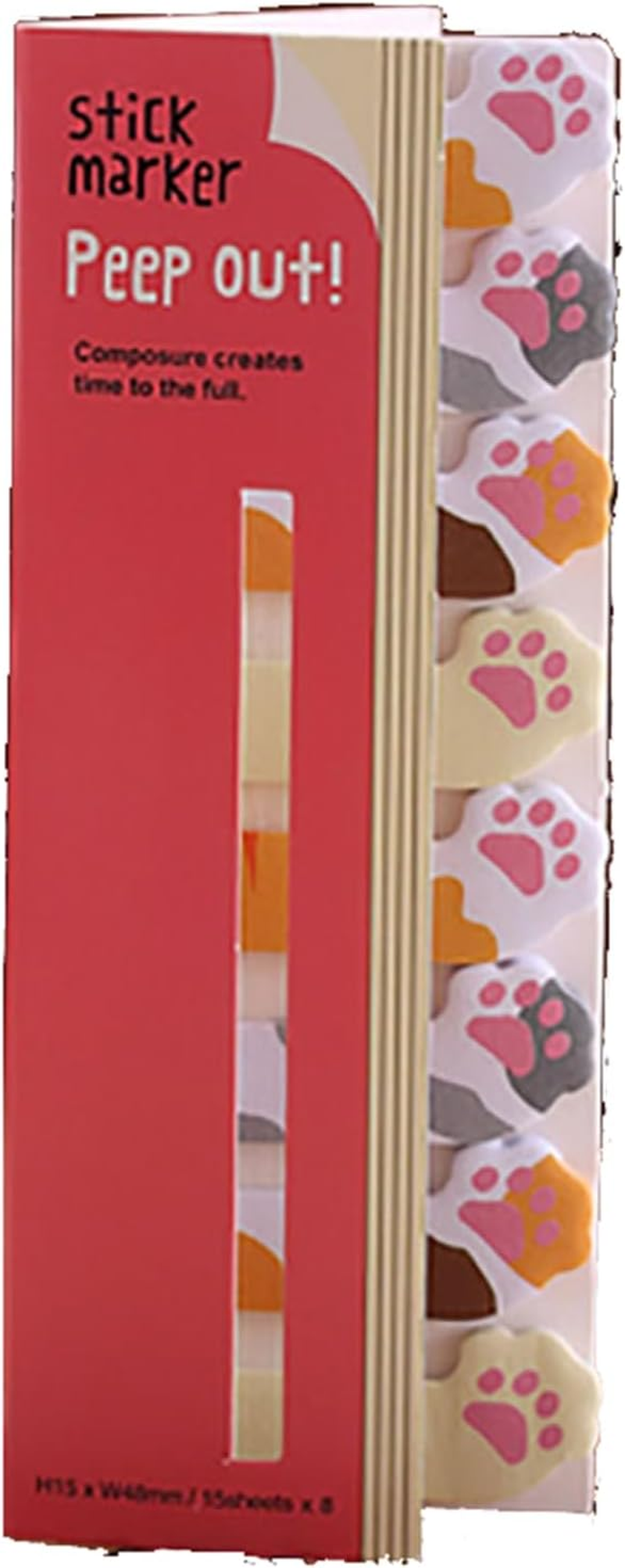 120Pcs Self Adhesive Note Flags Mini Cute Sticky Tabs Cartoon Index Labels Animal Pads Page Markers for Office, School(Penguin)