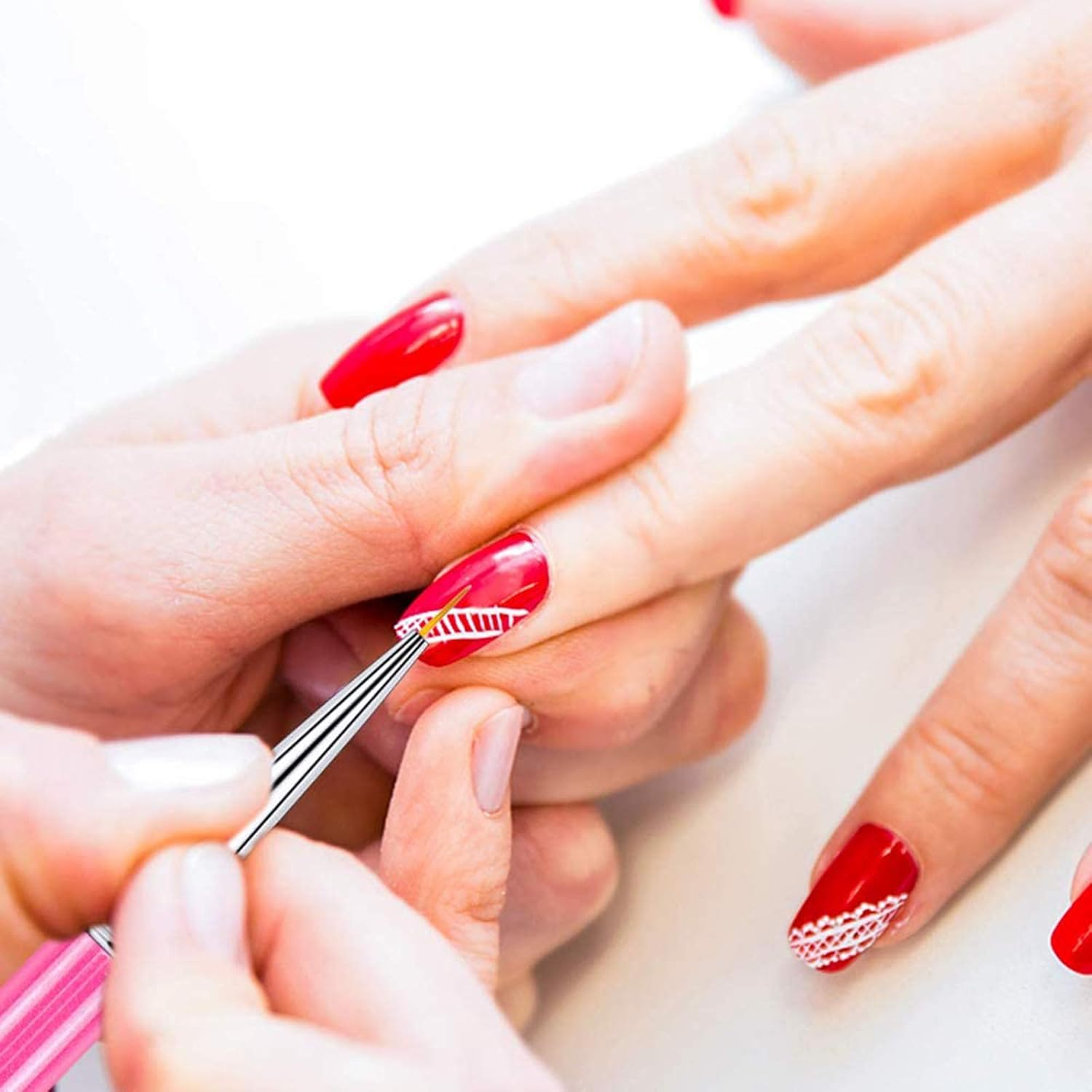 1 Set 3D Nails Arts Brushes Set Liner Brush Painting Brush Drawing Pen