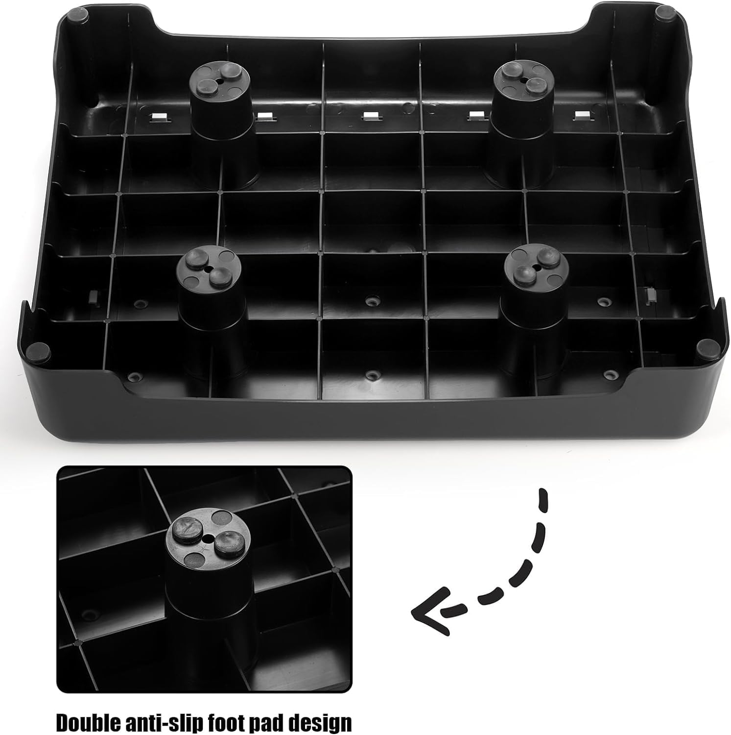 Yunking One Step Stool for Adults and Elderly, Non-Slip Mobility Stepping Stools, Safety High Rise Stairs, 9Cm Portable Step Riser,Half Step for Stairs, Cars, Bed, Chair, Shower image number 5