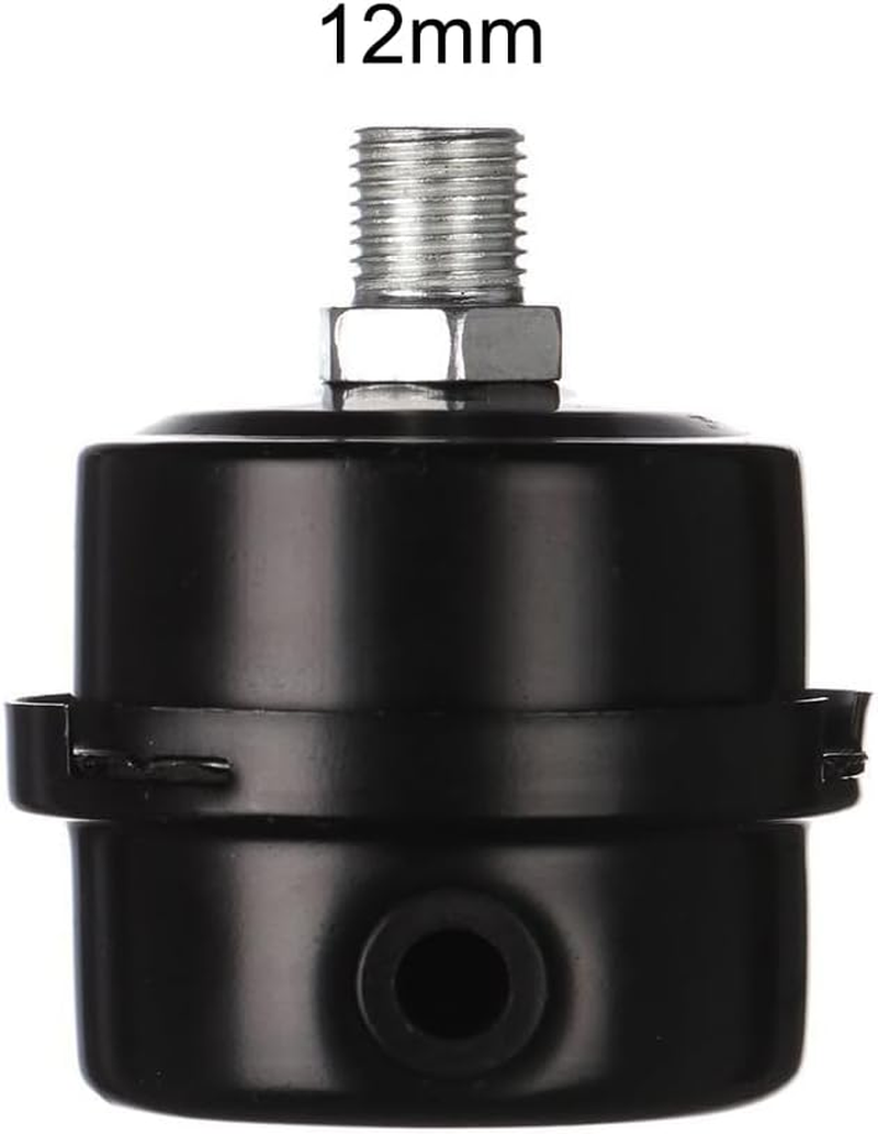 2X 12Mm Air Compressor Spare Parts Metal Air Compressor Intake Filter Squelch Muffler image number 1