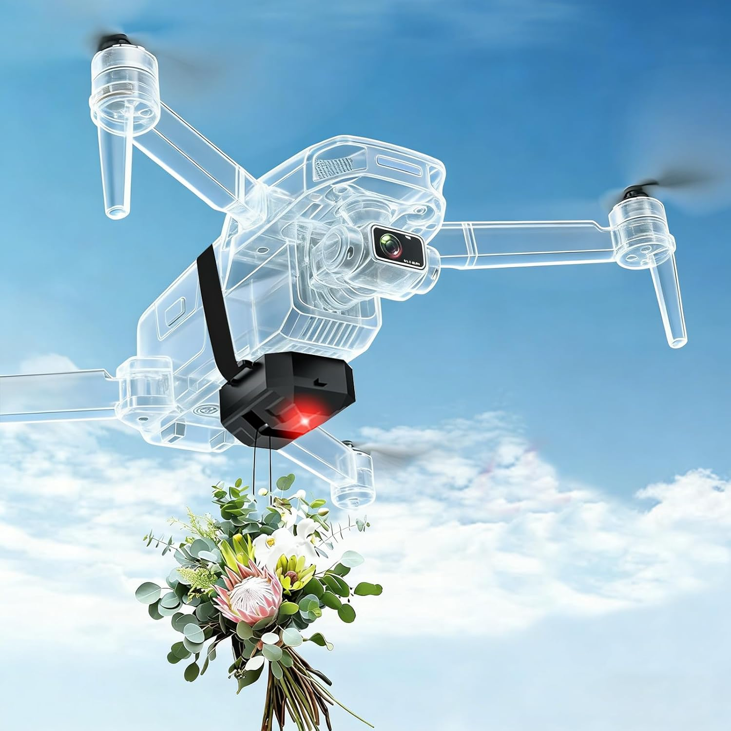 Drone Airdrop System, Release Device, Airdropper, Drone Accessories, USB Charge, 2.4G Remote, Compatible with DJI Mini 3 Pro、2、Se、Mavic Mini、Mavic Pro、Mavic Air、Fimi X8SE image number 4