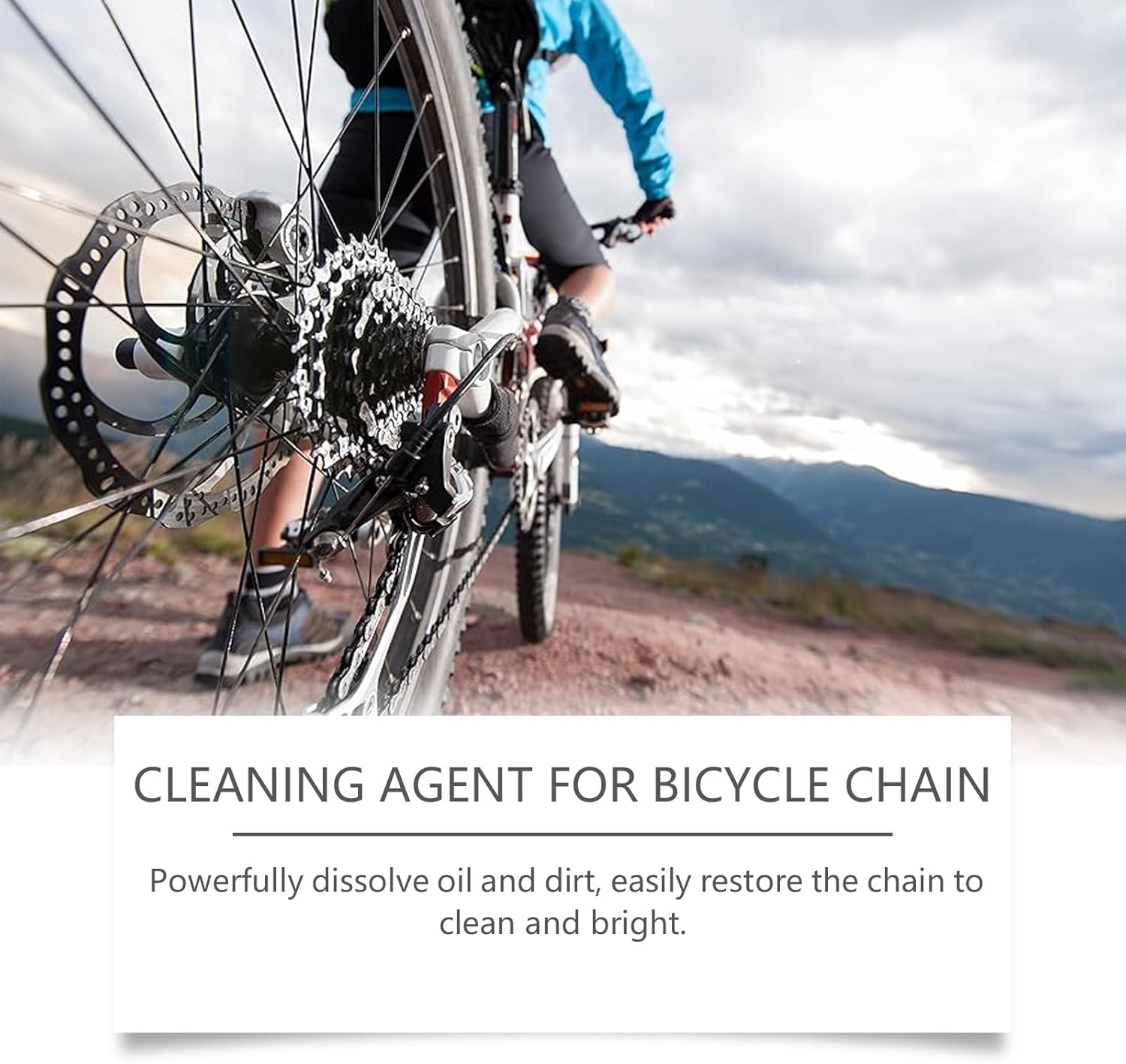 Bicycle Chain Cleaner Cleaning Bicycle Chain Degreasing anti Rust Chain Cleaner Spray,100Ml image number 4