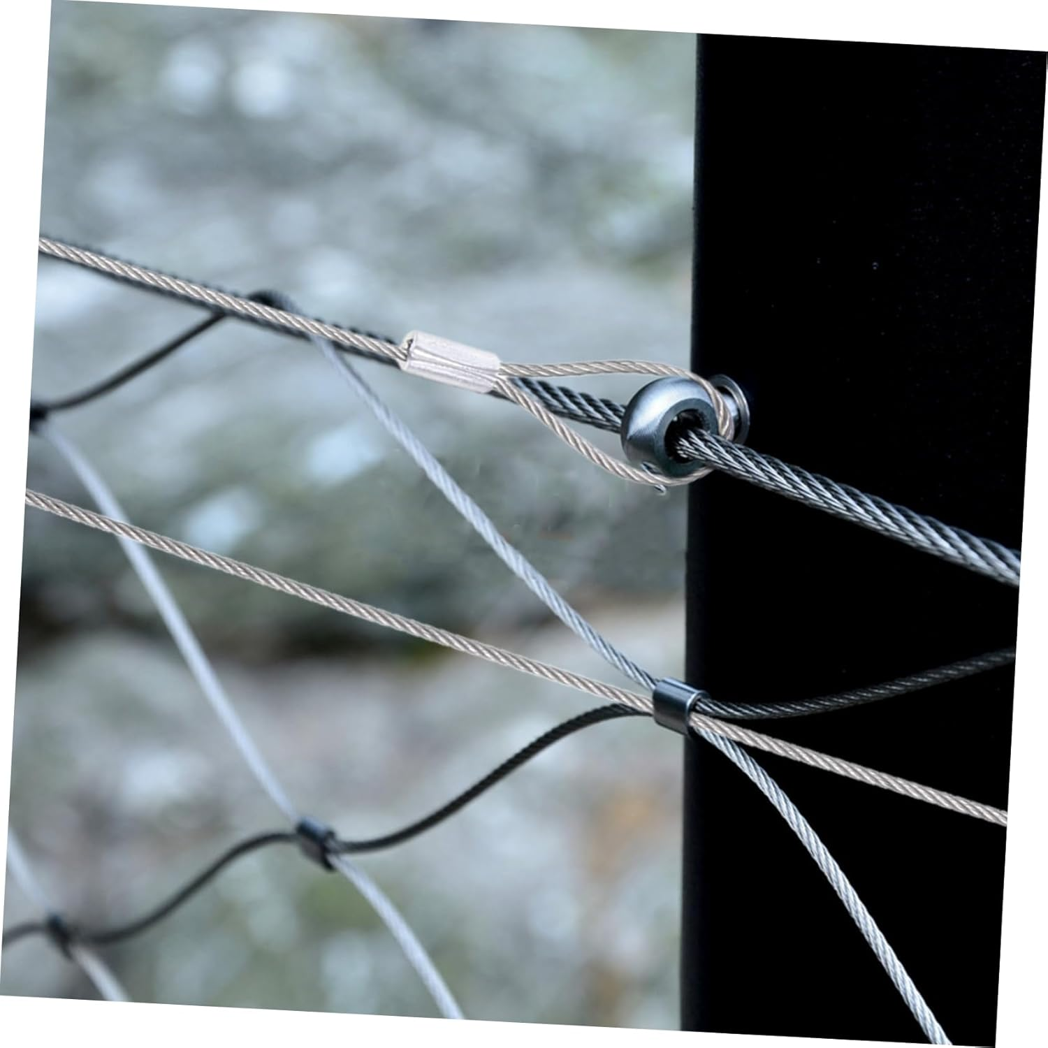 HOMOBABE 10Pcs Heavy Duty Security Cable Wire Rope Stainless Steel Safety Luggage Strap for Trail Camera Lock and Outdoor Use image number 2