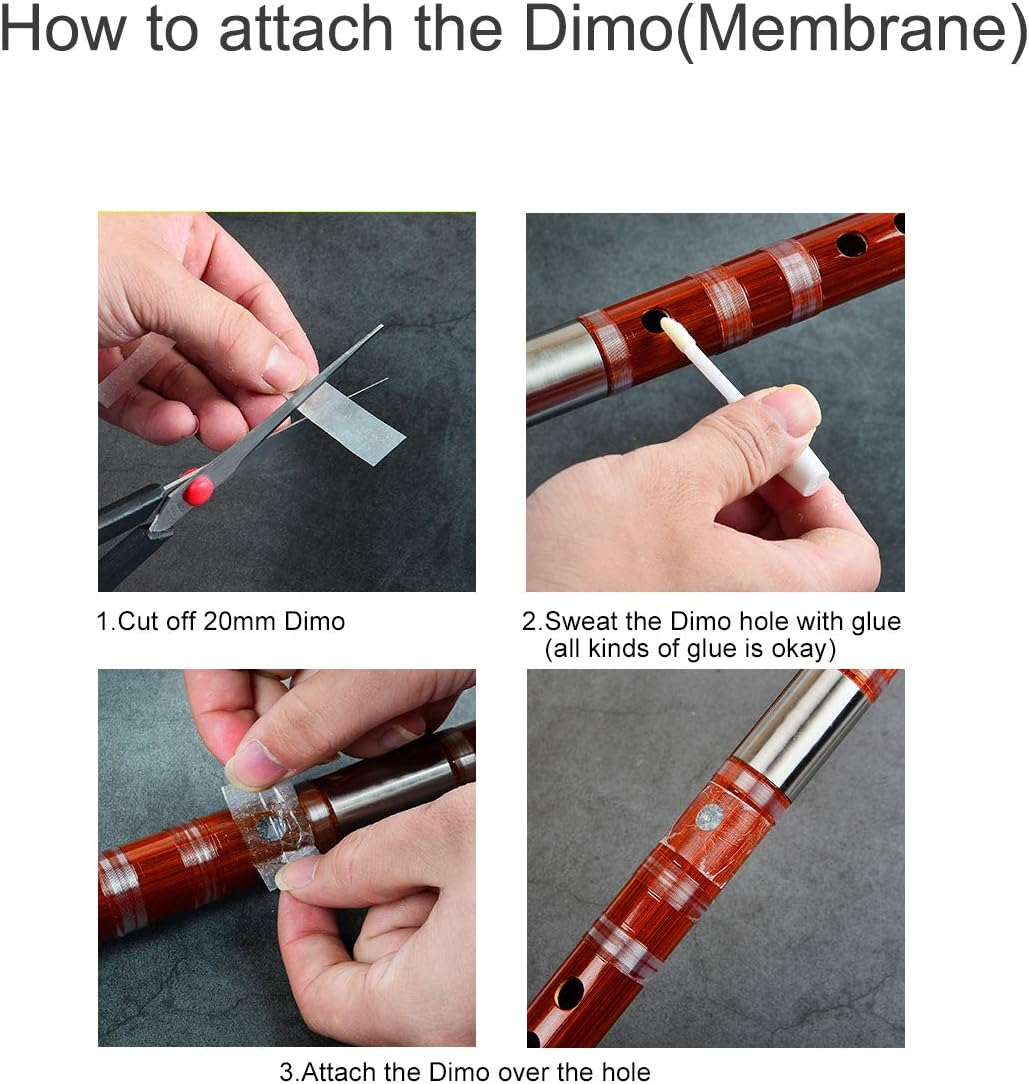 1Pkg Traditional Handmade Chinese Musical Instrument Bamboo Flute/Dizi in D Key