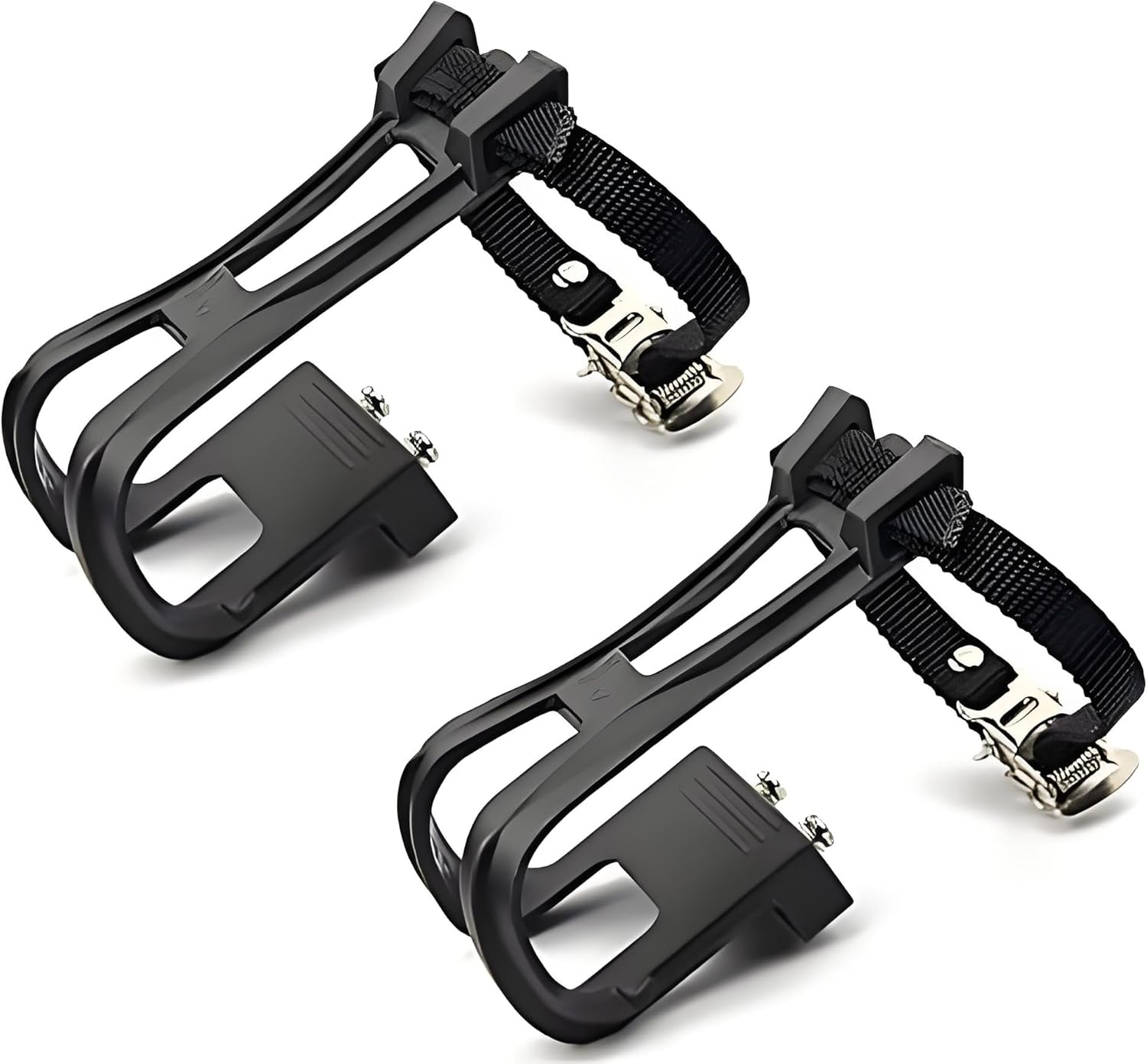 1 Pair Nylon Toe Clip Straps for MTB, Road, Mountain Bikes, Exercise Bikes and Spin Bikes image number 3