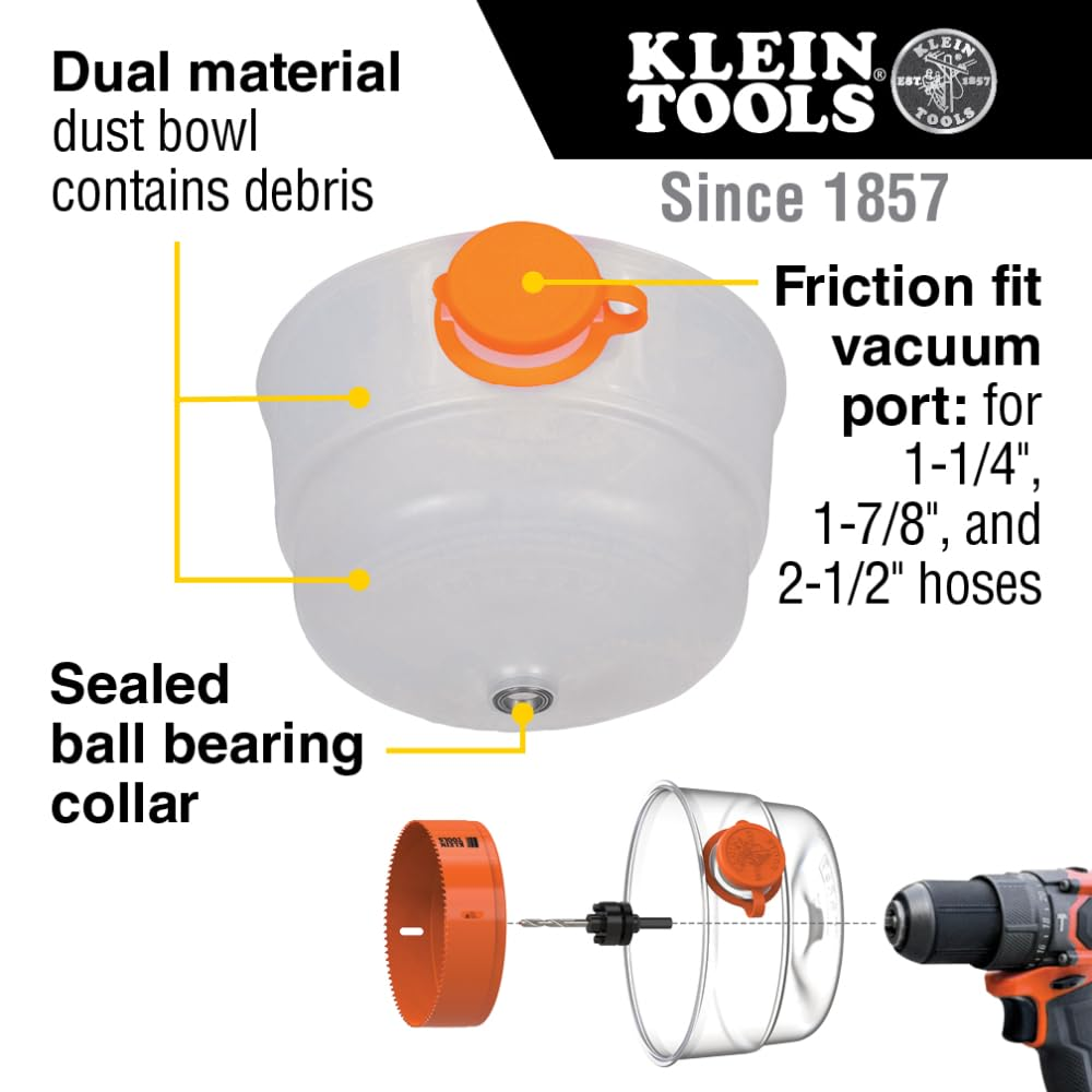KLEIN TOOLS Collapsible Hole Saw DUST Bowl