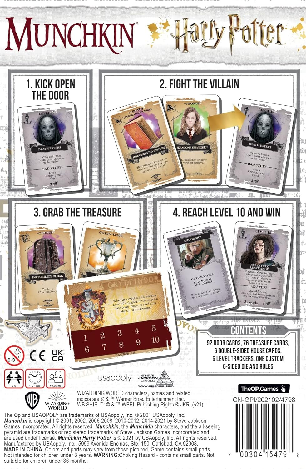 Munchkin: Harry Potter - Card Game for 3-6 Players, Magical Mischief in the Wizarding World image number 3