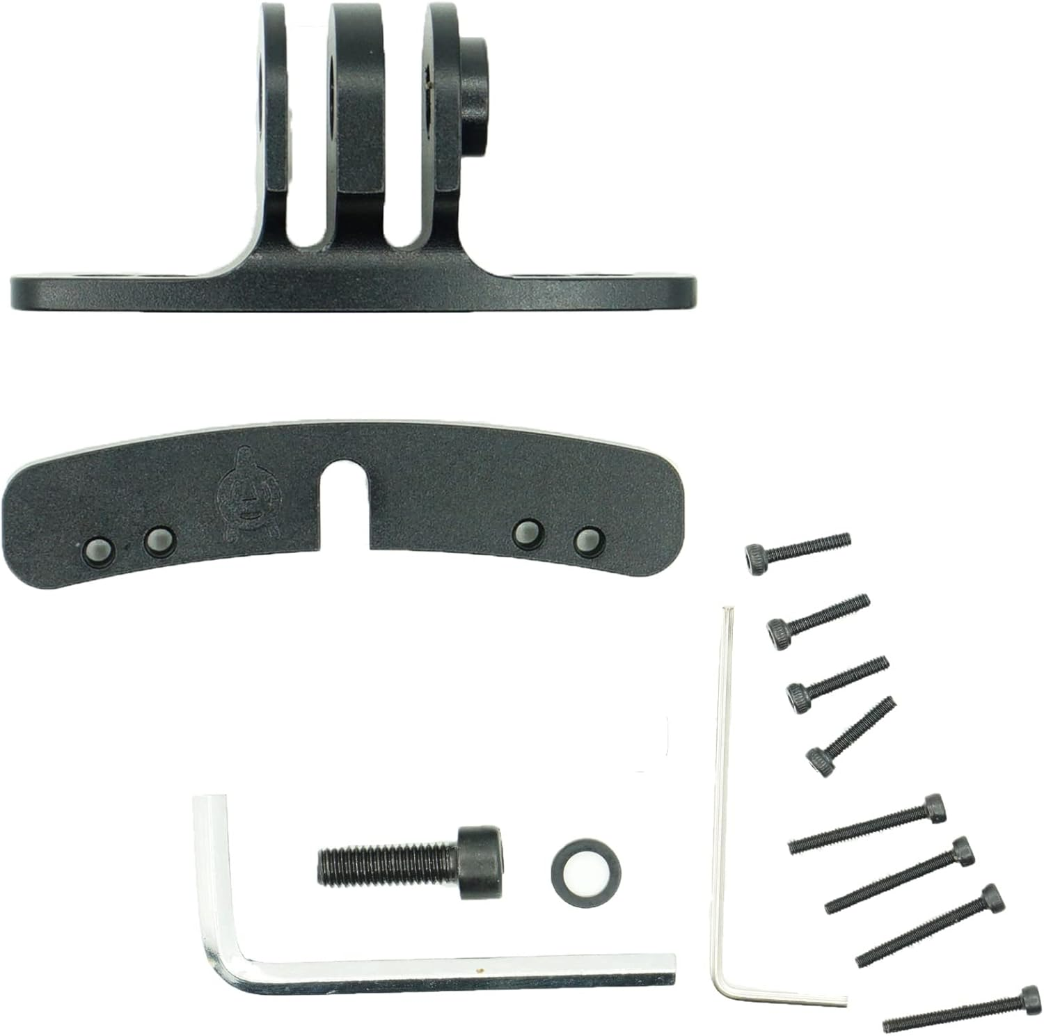 Lyhgogo Paintball Mask Mount Clamps - Camera Goggle Connection Adapter Aluminum I4 I5 Go Pro EVS Helmet Base - Gold image number 3