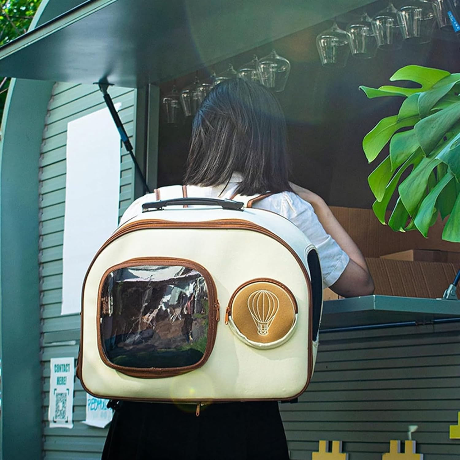 Cat Bag Dog Carrier Pet Carrier Pet Carrier Backpack Transparent Window Cat Travel Bag Cats and Puppies for Outdoor Use Cat Carrier Pet Bag Carrier image number 5