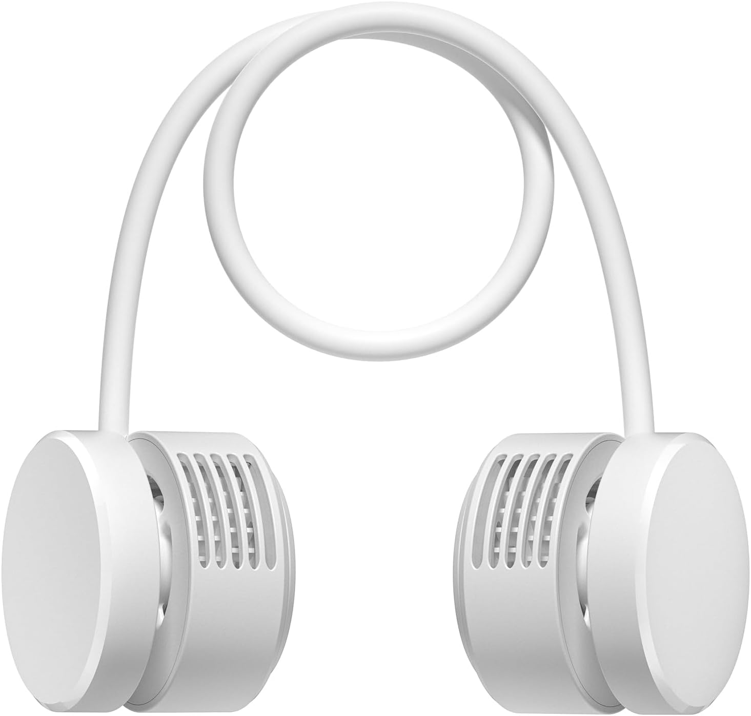 Portable Neck Fan, Hands Free Fans - Lightweight Comfortable 360&deg; Cooling Personal Fan, Upgrade Wearable Quiet Neckfan for Outdoor Indoor Travel, Fans Blow Cold Air, Battery USB Rechargeable, 3-Speeds image number 2