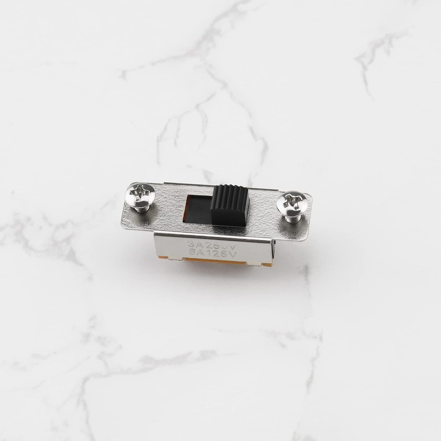 Emagtech 2Pcs Slide Selector Switch with 4X Screws Compatible with Fender Jaguar/Jazzmaster Toggle Switch Guitar Accessories Metal image number 4