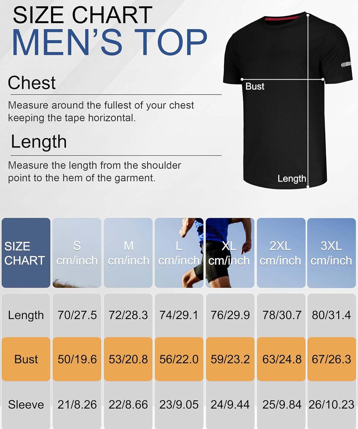 3/5 Pack Men'S T Shirts Gym T Shirts for Men Running Shirts Dry Fit Workout Shirts Training Shirts Exercise T Shirts image number 5
