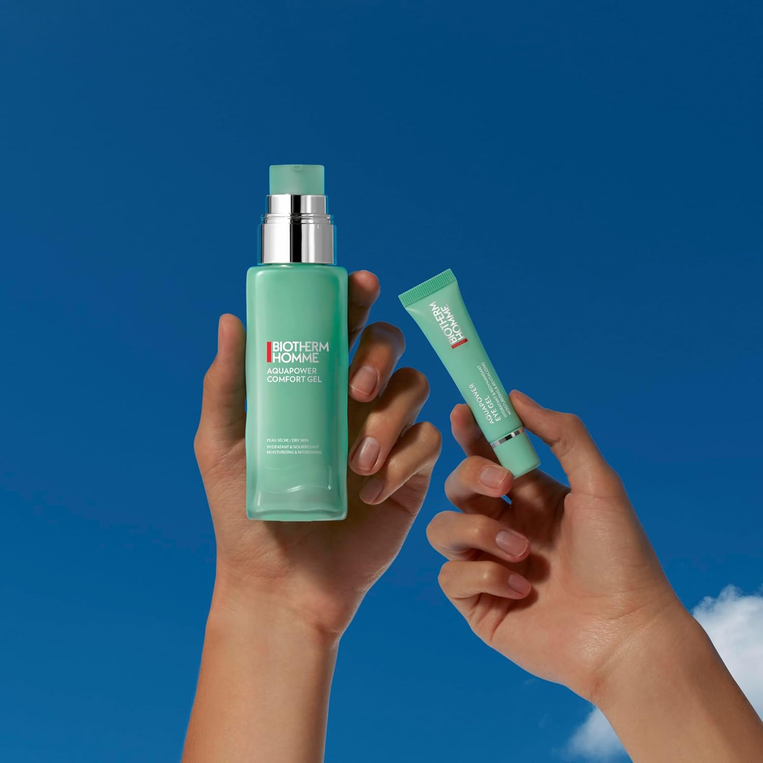 Biotherm Homme Aquapower Comfort Gel with Thermal Plankton and Oligo Minerals, Refreshing Face Gel for Men, Intensively Nourished Skin, 75 Ml