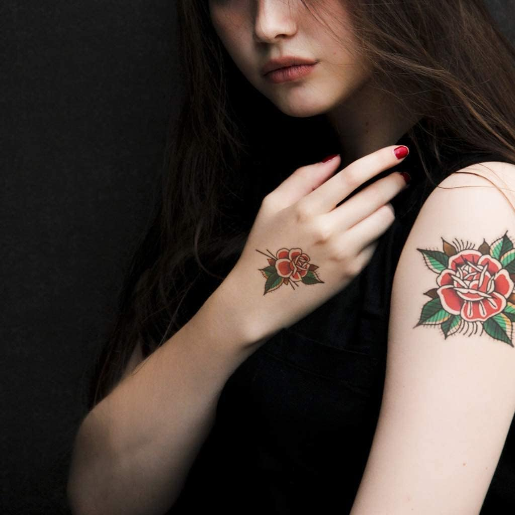 CARGEN Cool Classic Temporary Tattoo Traditional Temporary Tattoo Old School Stickers Waterproof Vintage Sticker image number 3