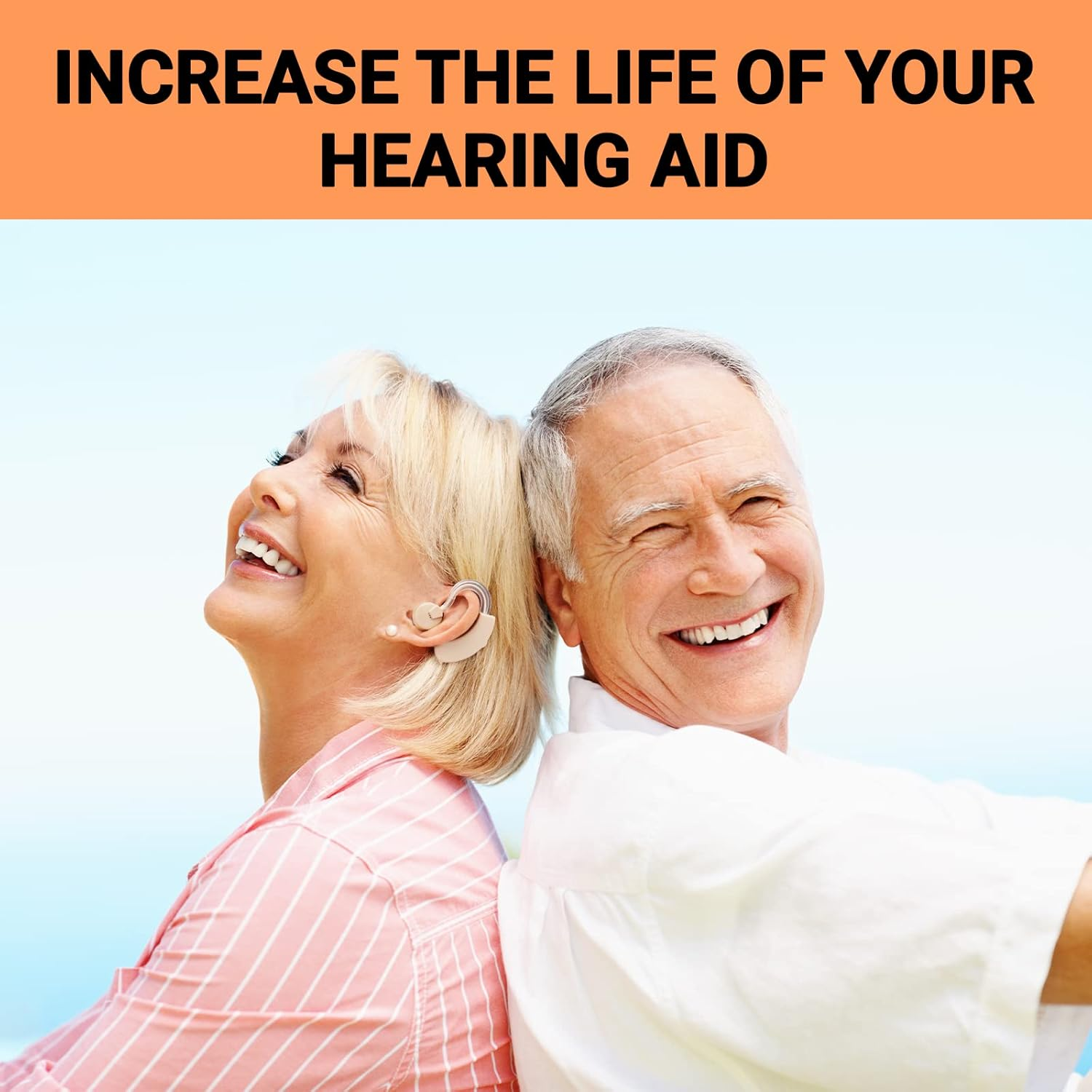 58-Piece Hearing Aid Cleaning Kit with Storage Box, Includes Hearing Aid Case, Steel Pick, Vent Cleaner, Screwdriver, Brush, Wax Loop, Magnet, Behind-The-Ear Fit, Easy Battery Access