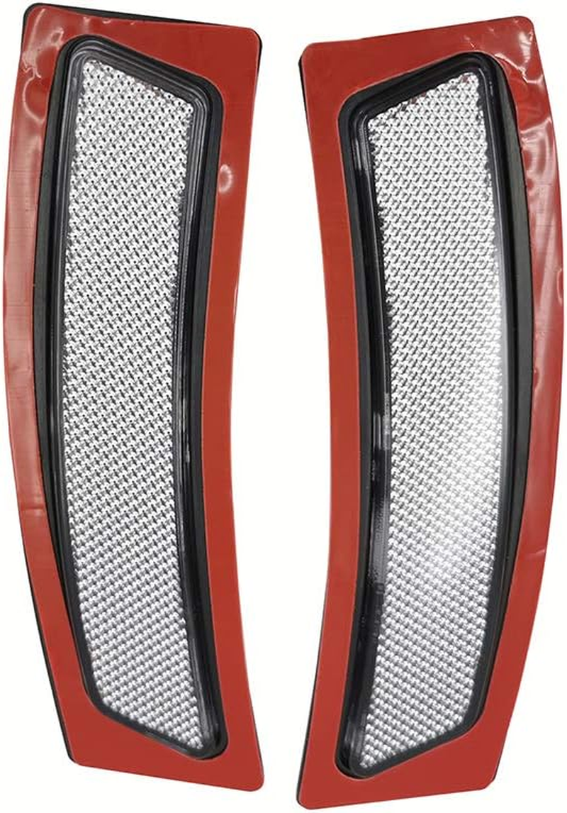 GSRECY Front Bumper Reflector Side Marker Lights for BMW F30 3 Series F32 F33 F36 4-Series (White Lens)