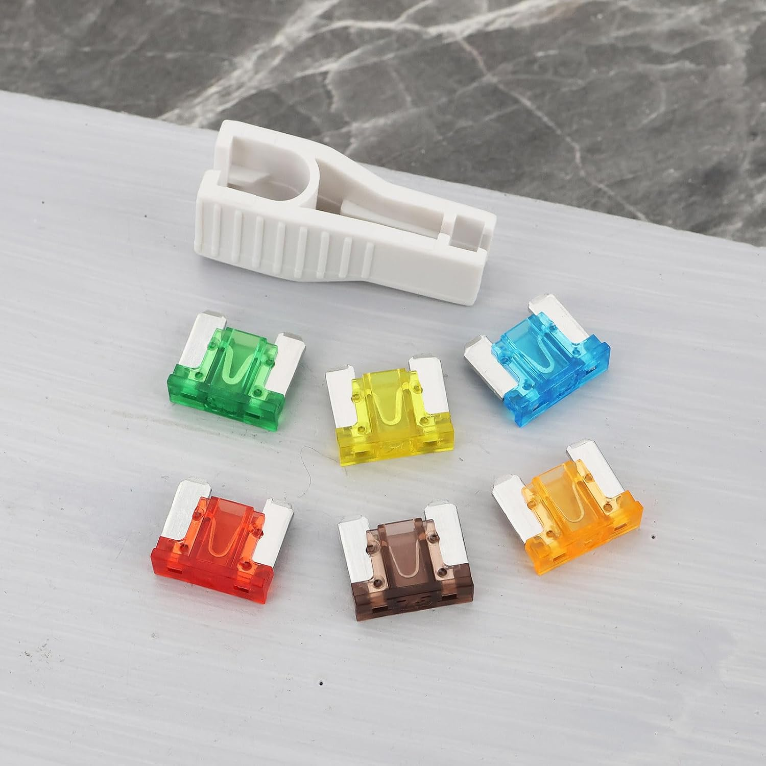 Ecsing 120Pcs 32V Automotive APS ATT Low Profile Mini Blade Fuses 5A 7.5A 10A 15A 20A 30A Suitable for Car SUV Trucks Boats Motorcycles image number 4