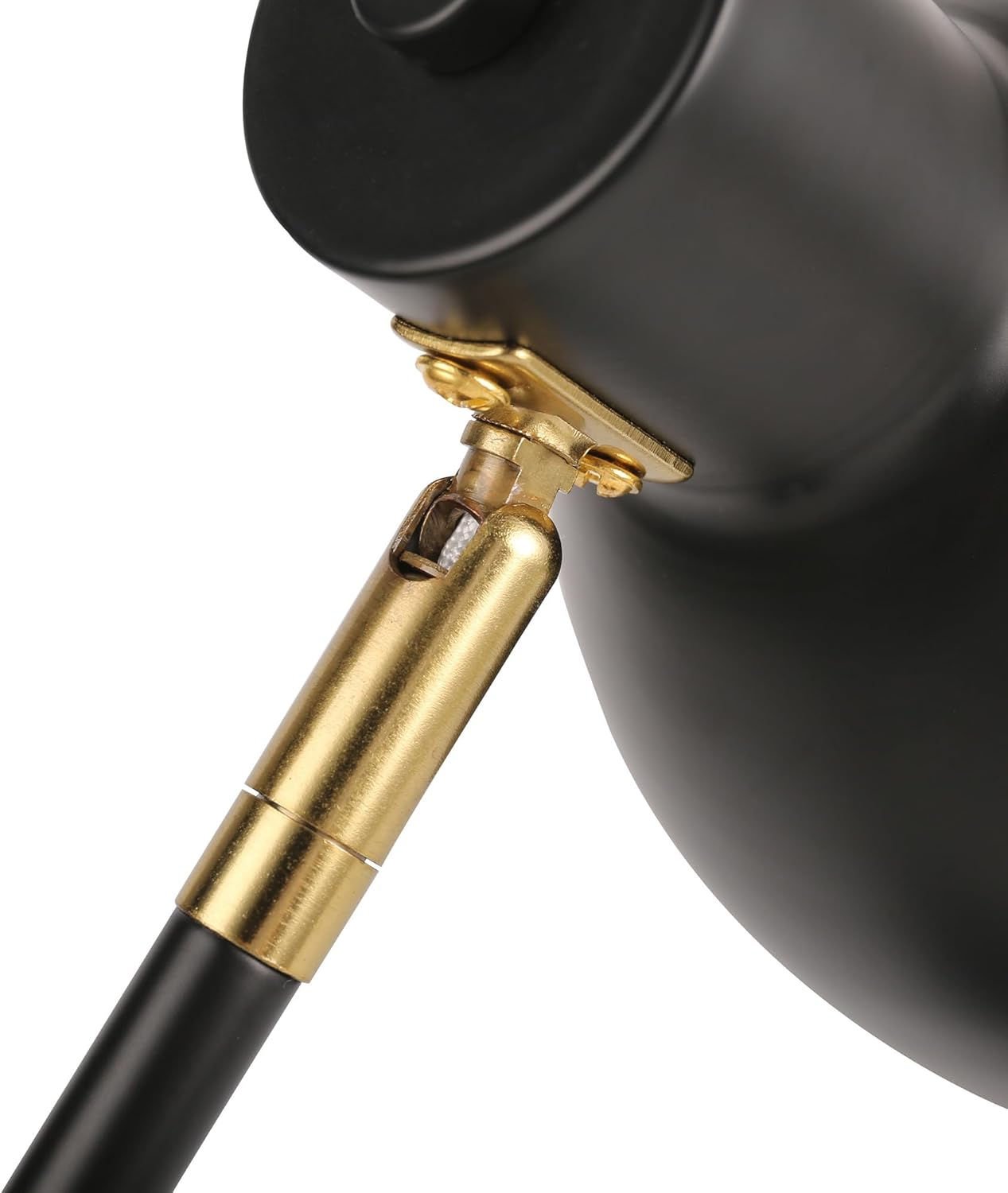 Lexi Lighting Eloise Touch Table Lamp, Touch Control Bedside Nightstand Reading Lamp, Flexible Head, Height 46Cm, E14 Bulb Base, Black Metal Desk Lamp for Bedroom Office Living Room - Cream image number 4