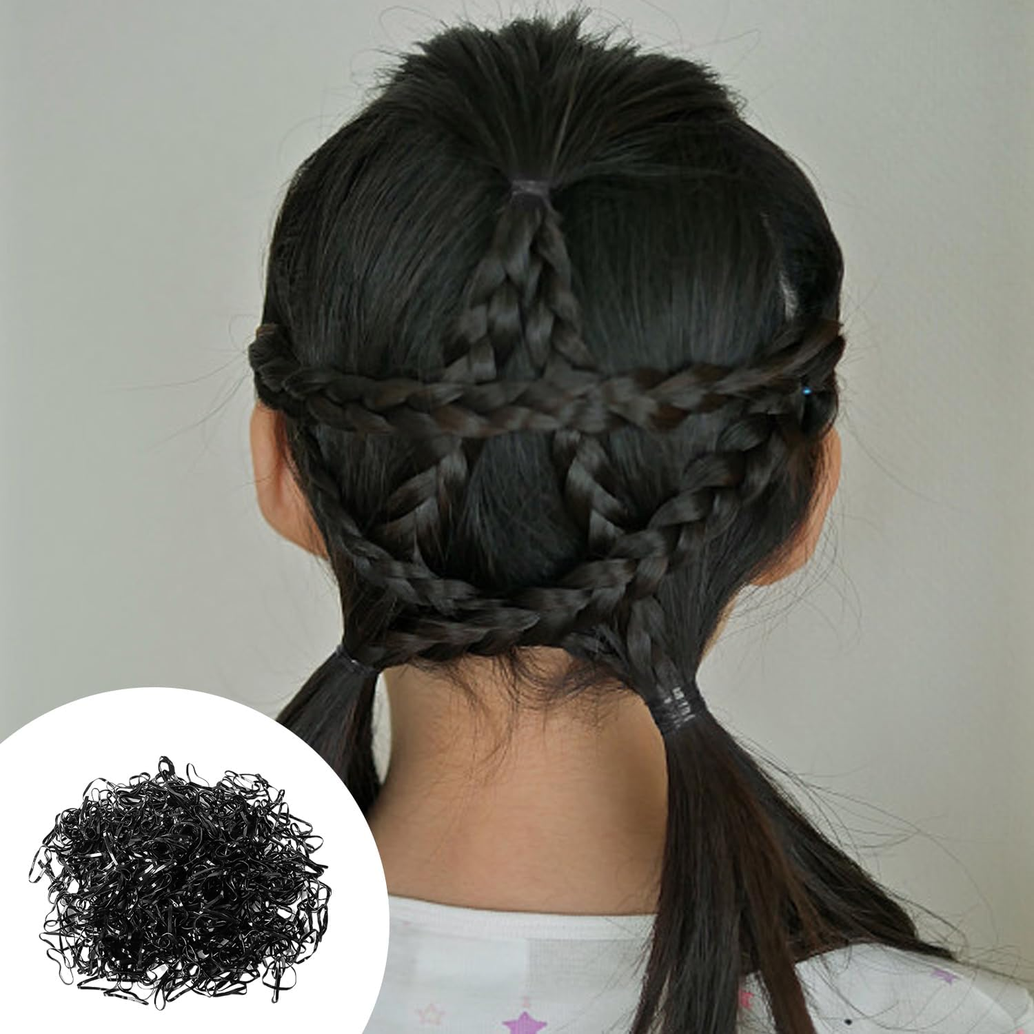 CHROMACRAFT Pack of 1000 Elastic Hair Bobbles, Women'S Small Hair Bobbles, Transparent Hair Ties, Small Rubber Bands image number 4