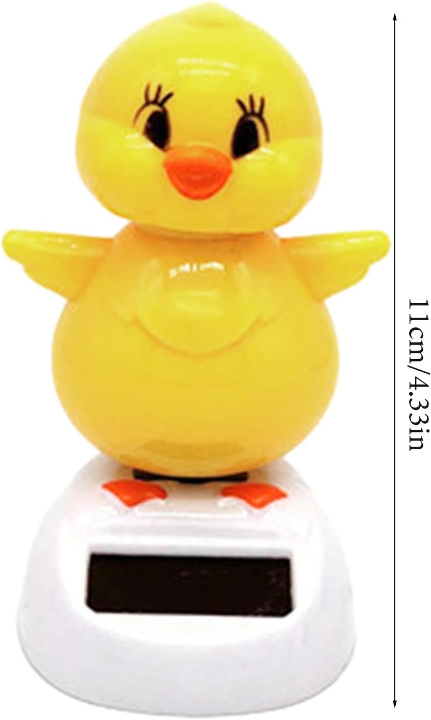 Dancing Chick - Solar Dancing Toys | Cute Dancing Shaking Head Chicken Toy | Solar Powered Automatic Swinging Chick | Solar Dancing Figurines for Home Car Dashboard Decoration image number 5