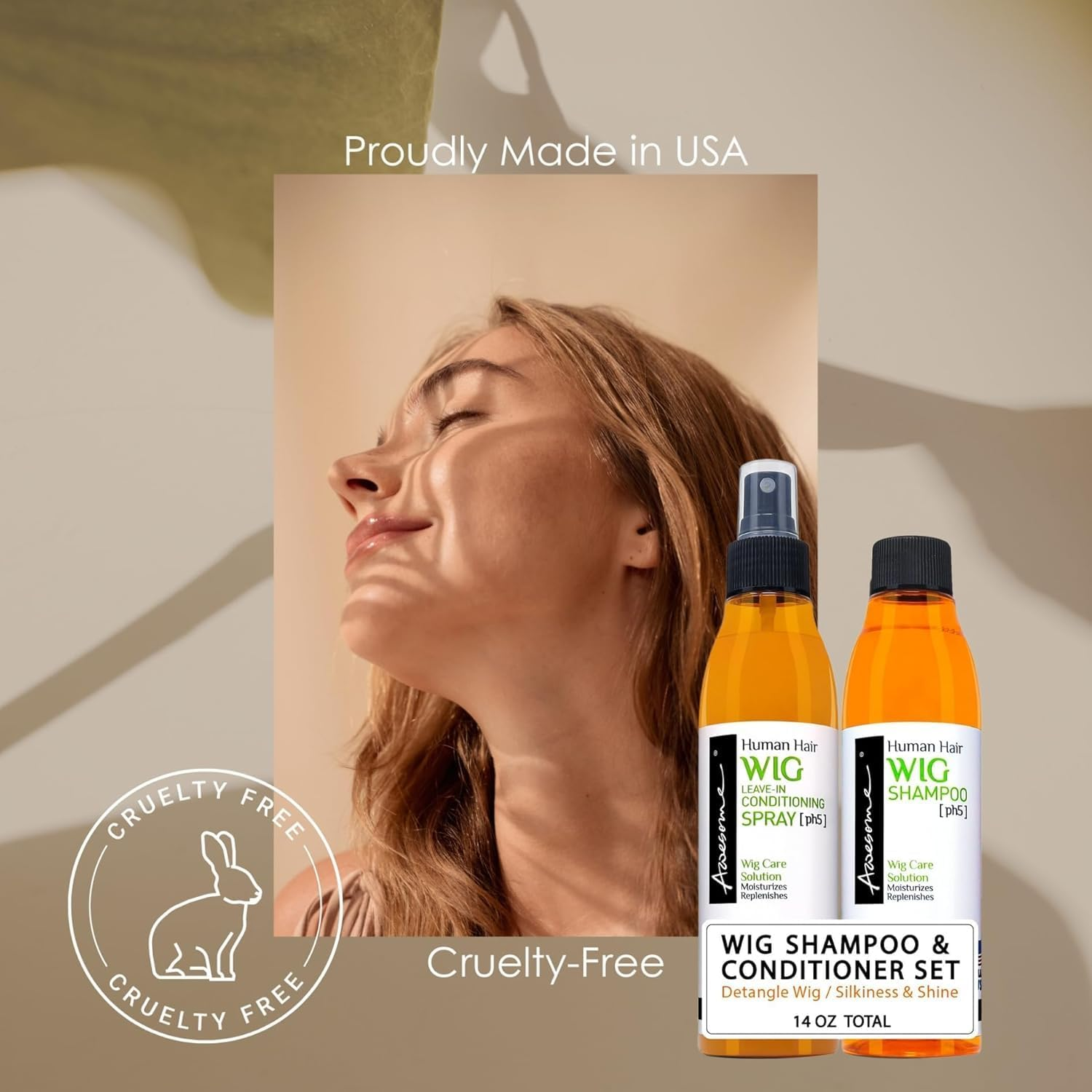 Awesome Human Hair Wig Leave in Conditioner Spray, Ph5, Detangler & Easy Combing, Promoting Silkiness, Shine & Freshness, Preventing Dryness (7 Fl Oz) image number 5