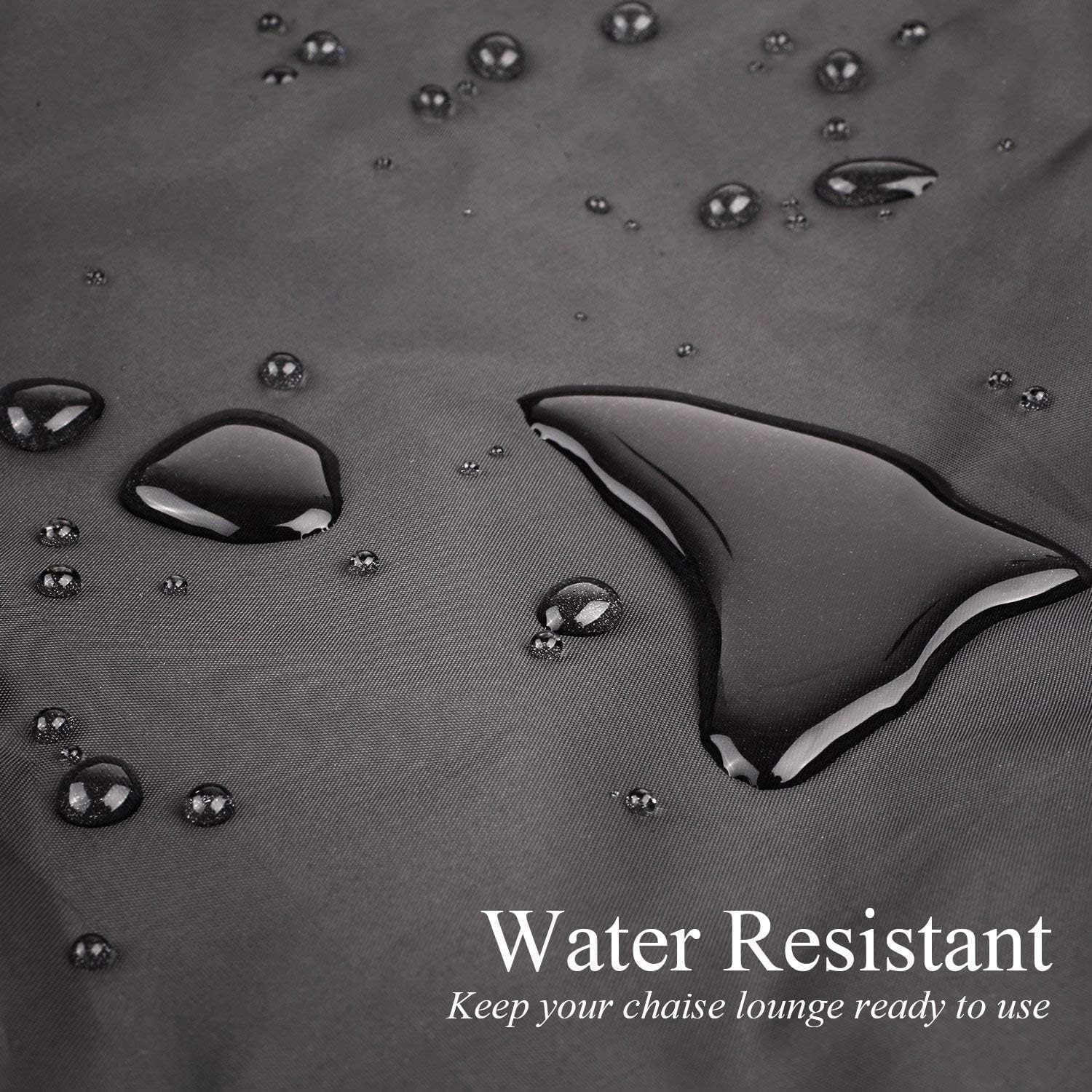 Patio Furniture Cover, 420D Garden Furniture Set Cover Waterproof, Outdoor Table and Chair Set Covers, Heavy Duty Oxford Fabric Furniture Covers Dust Proof Anti-Uv (Black, 250X200X80Cm) image number 6