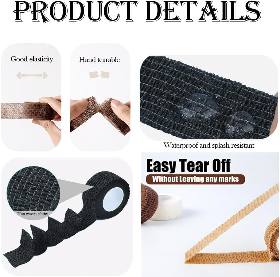 12 Pcs Universal Chair Leg Floor Protectors, Self Adhesive Multi-Functional Table and Chair Protection Tape, Noise Reduction for Protecting Floors from Scratches and Noise for Floors Fit All Legs - Khaki image number 3