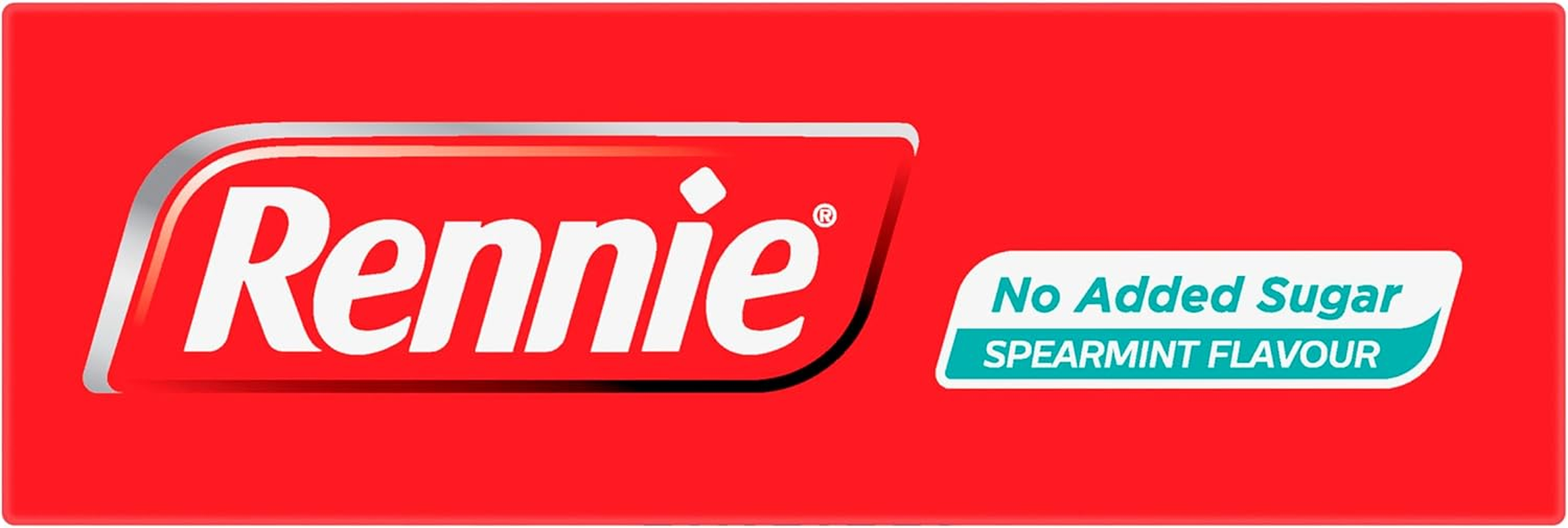 Rennie Spearmint Flavoured Chewable Tablet for Heartburn and Indigestion Symptoms 48 Tablets image number 3