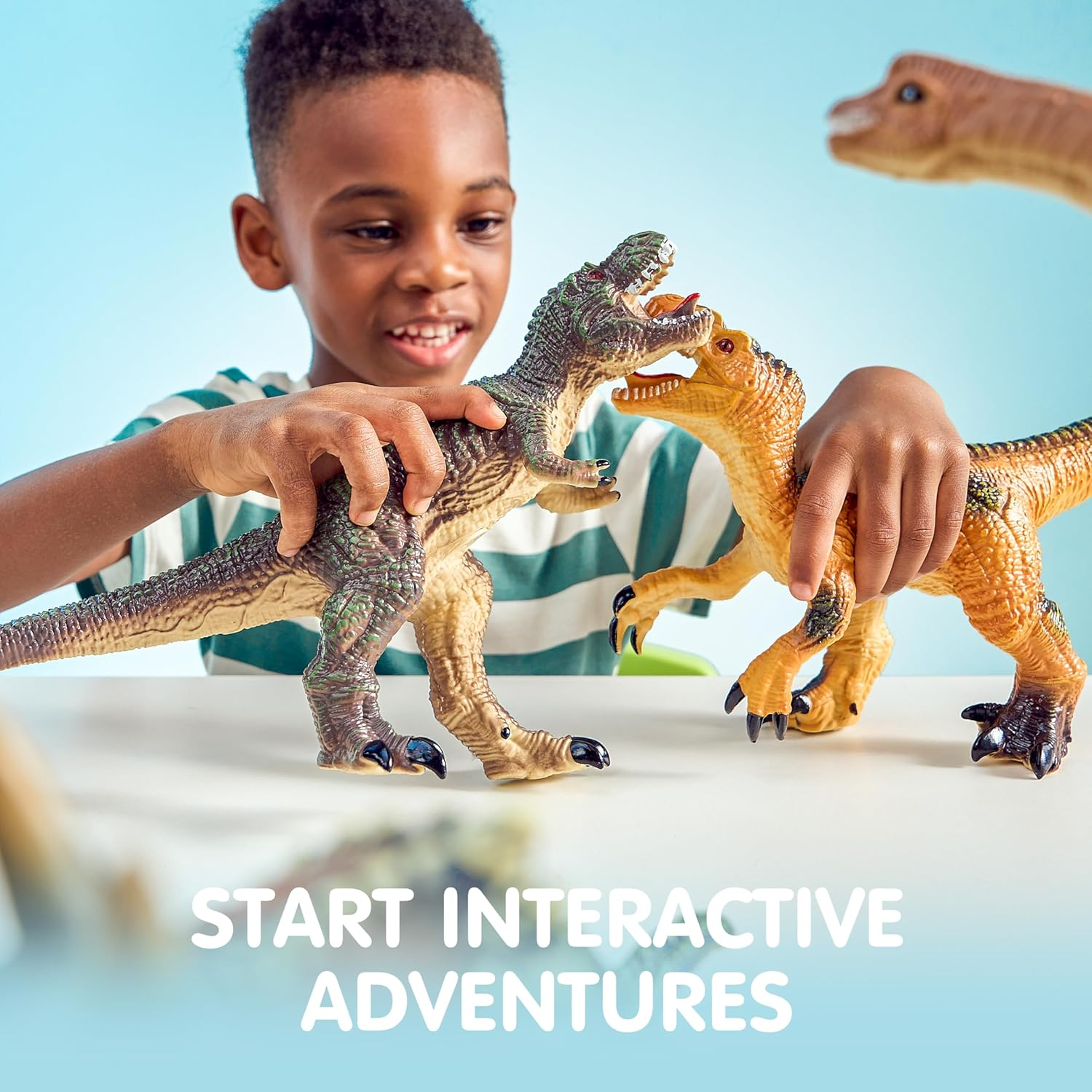 JOYIN Big Dinosaur Toys for Toddlers, 6 Piece Large Soft Dinosaur Figures with an Educational Book, Jumbo Realistic Toys for Boys and Girls Gift, Kids Ages 1 2 3 4 5 image number 3