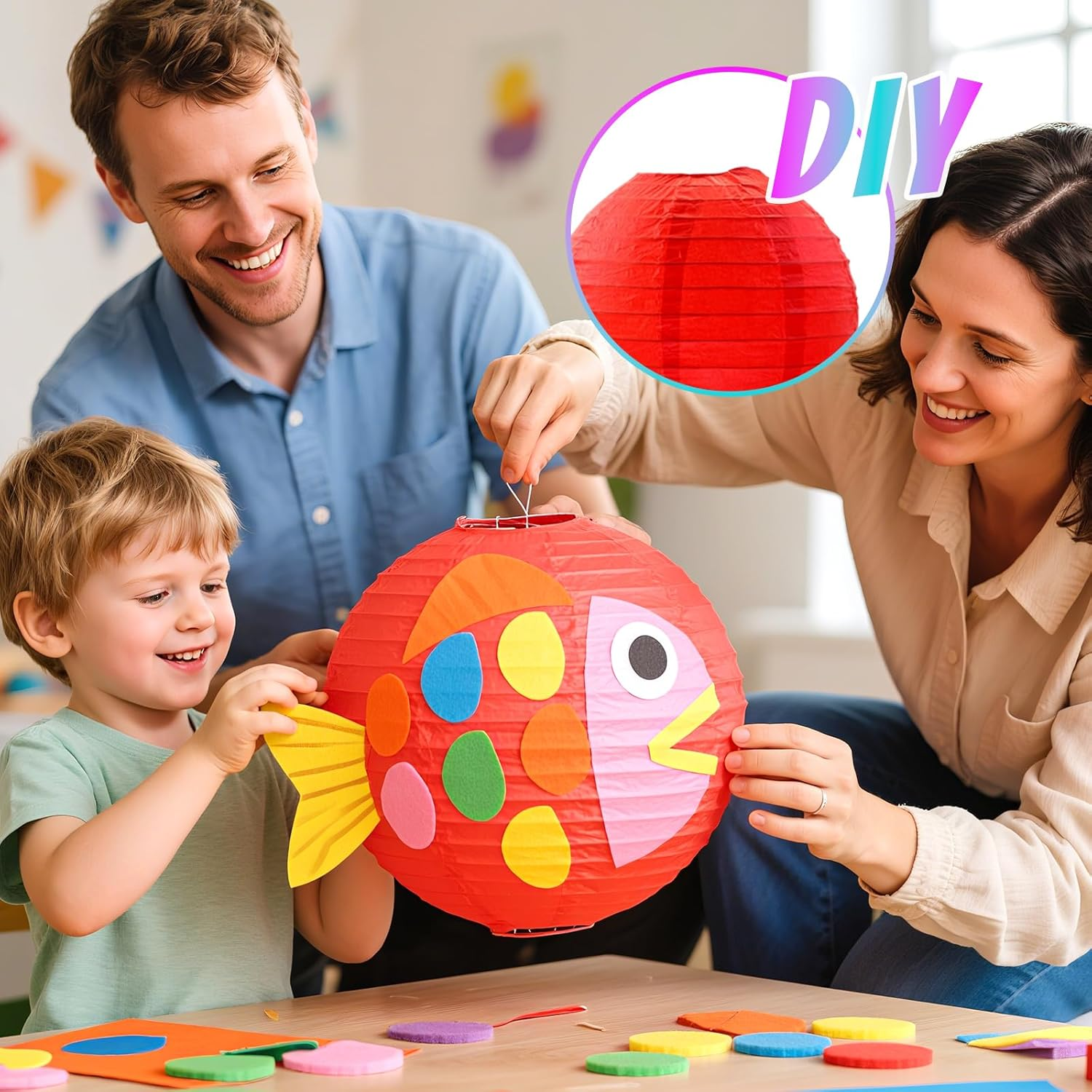 Dcsfadq Lanterns Colourful Set, 10 Pieces Rainbow Paper Lanterns Hanging Decoration, Paper Lanterns for Garden Party Decoration Wedding Birthday Festival Party Decoration image number 3