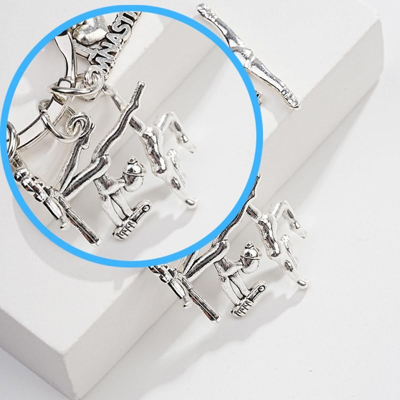 Amaezorx 1 Pcs Gymnastics Keychain Gift Set - Perfect for Gymnasts, Coaches & Graduates - Birthday Graduation Presents for Daughter, Granddaughter, Sister & Niece image number 1