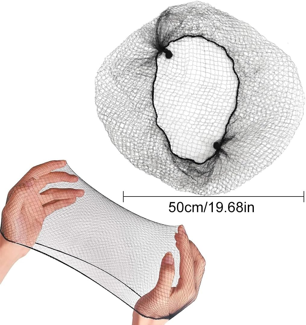 BHIPKOT 20 Hair Bands and 10 Black Hair Clips, Invisible Hair Net Hair Bands for Kids Girls and Women (Brown) image number 2