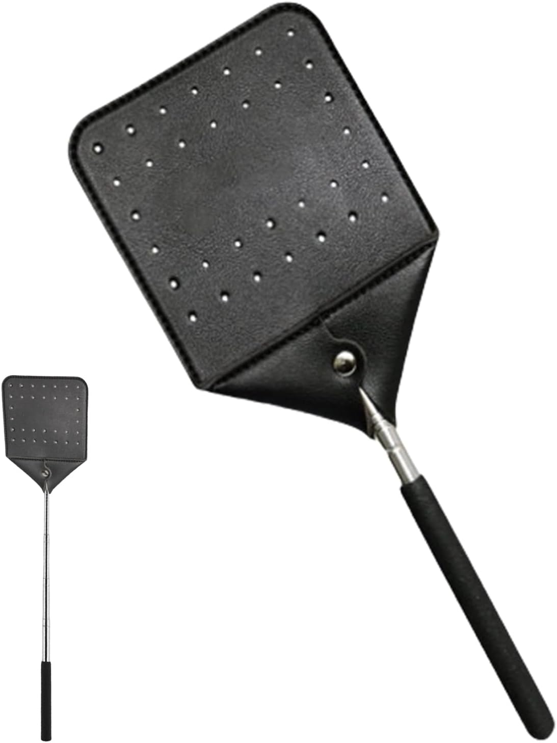 Fly Swatter - Heavy Duty Flyswatter with Metal Handle - Retractable Handheld Zapper Racket with Metal Handle Flying Catcher for Home Bees Spider image number 4