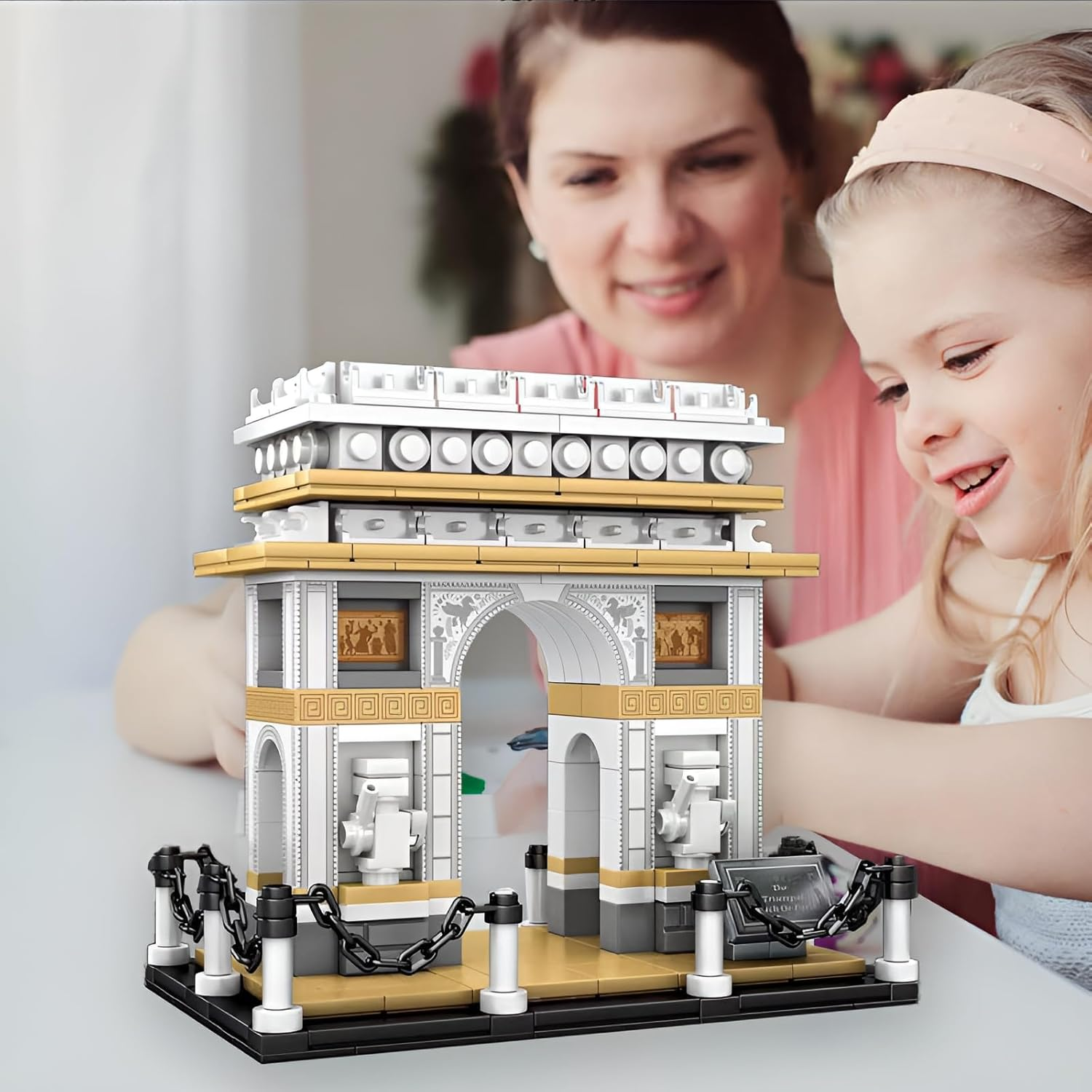 Architecture Arc De Triomphe Micro Building Blocks Construction Kit, Famous Landmark Clamping Blocks for Adults, Collector'S Model Set for Building (516 Pieces) image number 2