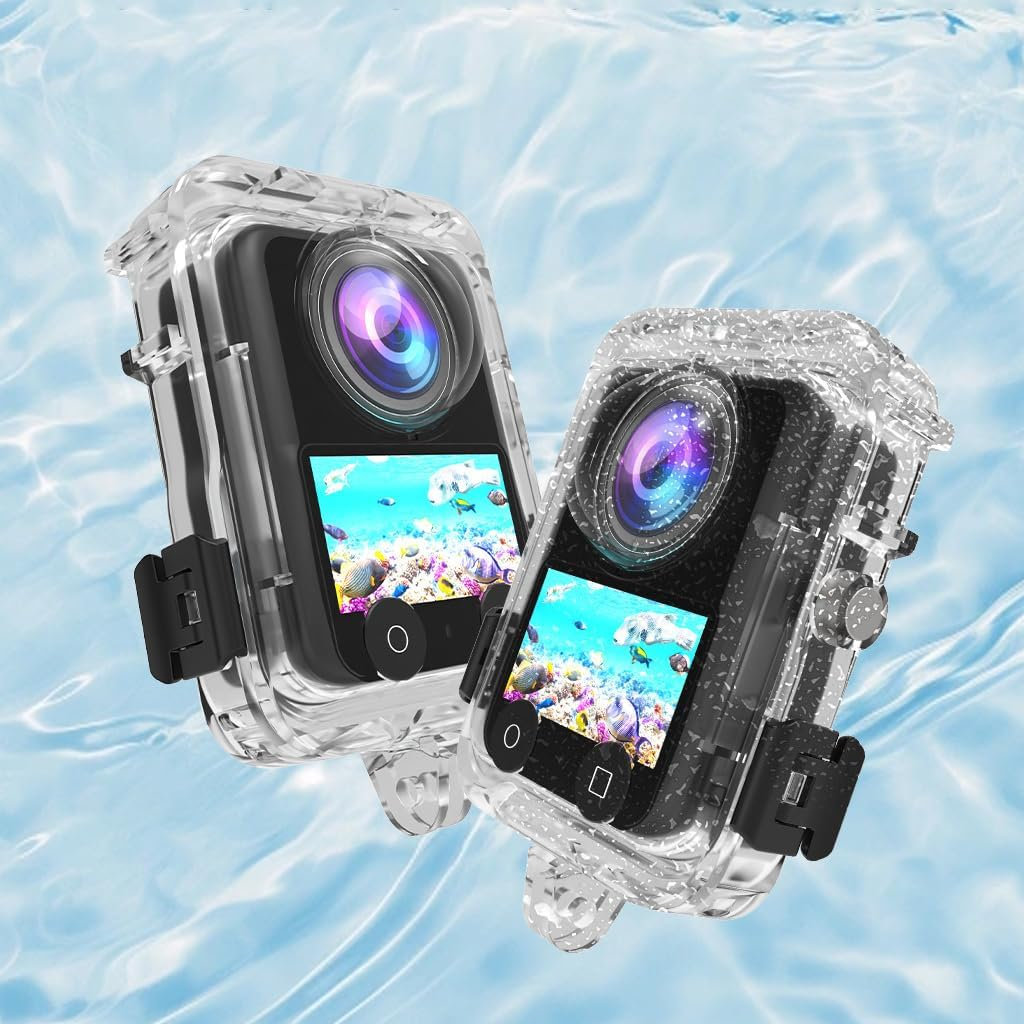 Diving Case for DJI OSMO 360 Panoramic Action Camera, 40M Waterproof Protective Shell with Anti-Fog Inserts & Storage Bag image number 3