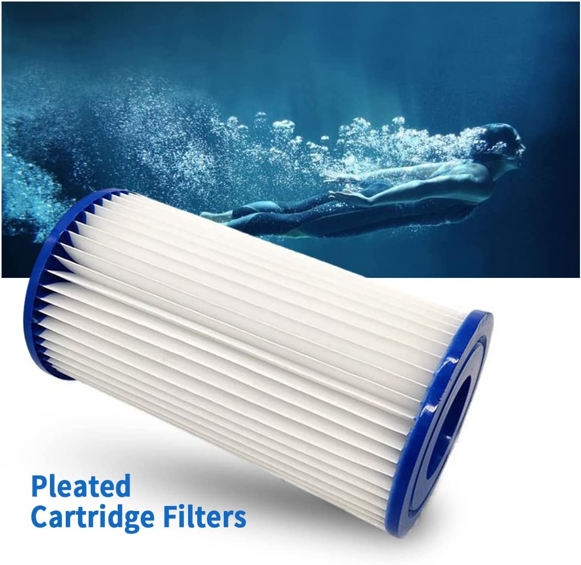 Replacement Set for Intex Swimming Pool Filter Cartridge Type a 29002 (4 Filters)