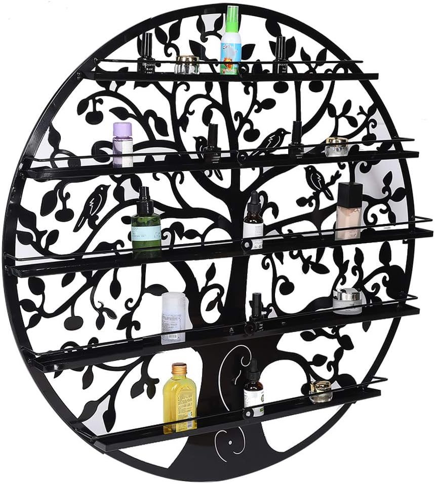 Nail Polish Holder, Long Service Life Nail Polish Rack, Professional Manicurist for Nail Salon(Black Five Layers) image number 3