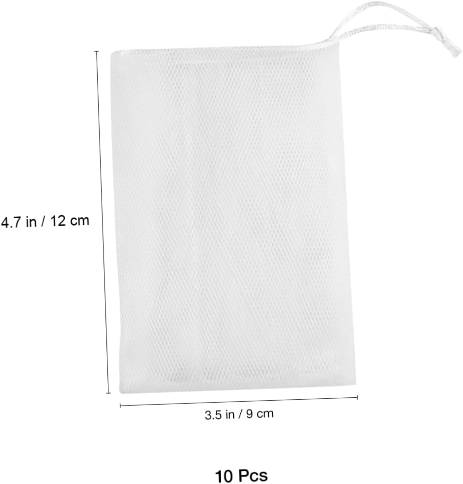Frcolor 10 PCS Exfoliating Mesh Soap Saver Pouch Bag Sack Sponge image number 4
