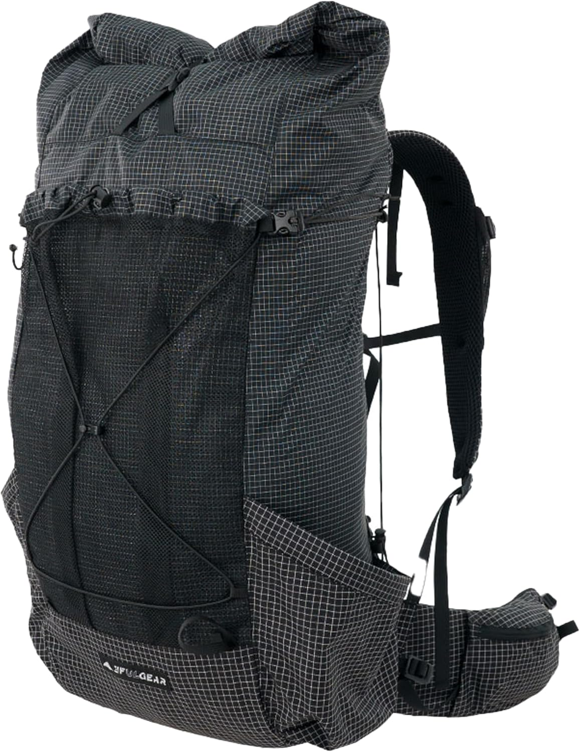 Windhike 3F UL Gear Ultralight Internal Frame Aluminum Backpack Scientific Load-Bearing,Carbon Fiber Crossbar Comfort Weight 3-Stage Adjustable Belt for Hiking & Camping 35+10L