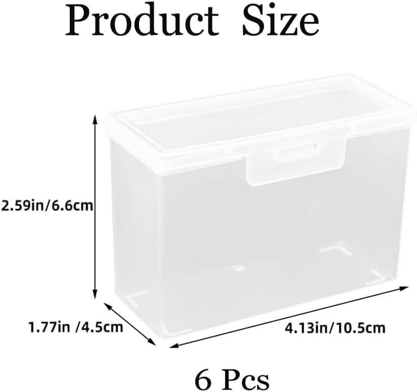 SHUNYUNG Minimalist Plastic Playing Card Storage Box, 6Pcs, 10.5 X6.6X4.5Cm/4.1X2.6X1.8 Inches image number 4
