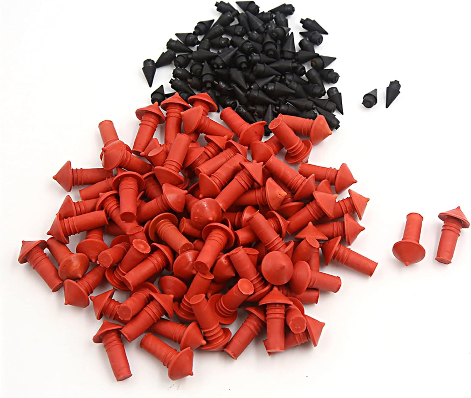 180Pcs Universal Mushroom Shaped Tire Repair Insert Plugs Red Black 7Mm 170 Pack image number 1
