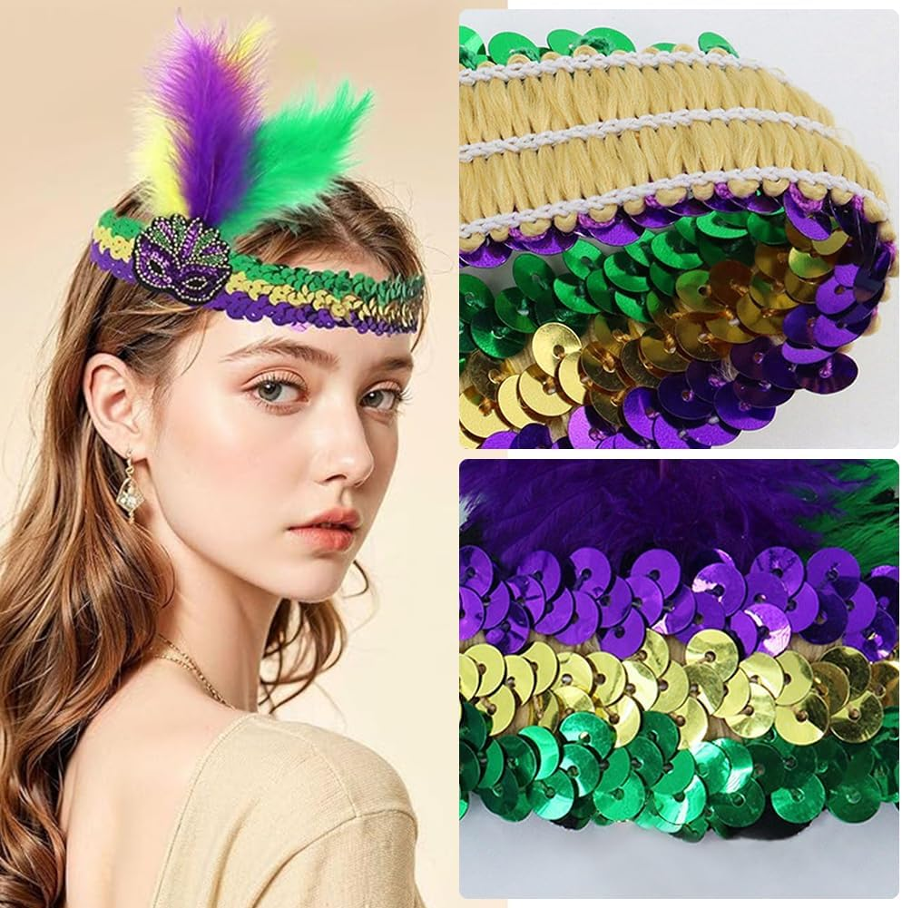 Carnival Headpiece, Colourful Feather Hair Bands, Feather Headband, Wedding Headpiece, Women'S Parrot Costume, Colourful Feathers Fascinator image number 3