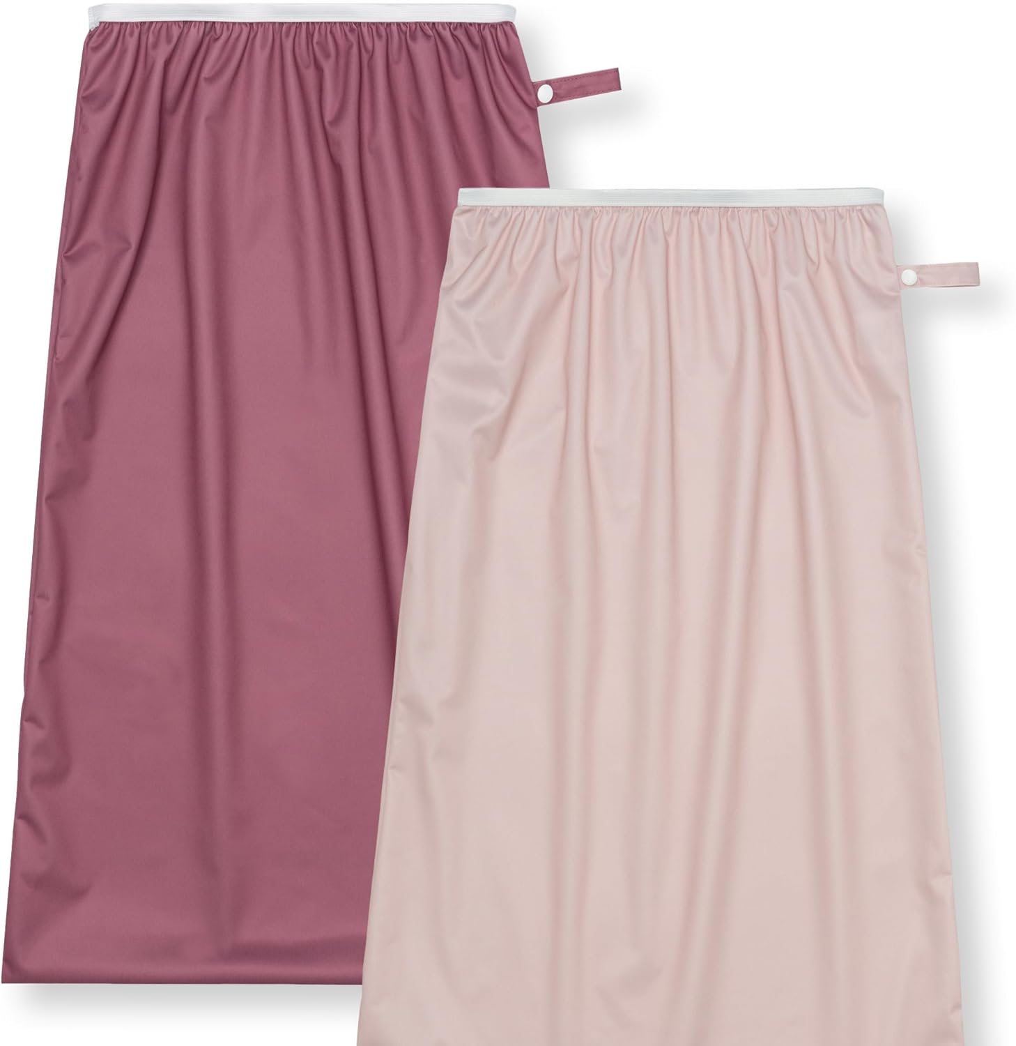 Nora'S Nursery Pail Liner for Cloth Diapers - Reusable and Washable - Fits All Standard Diaper Pails - Waterproof Pail Liner with Strap for Diaper Pails & Laundry (Rose- 2 Pk) image number 2