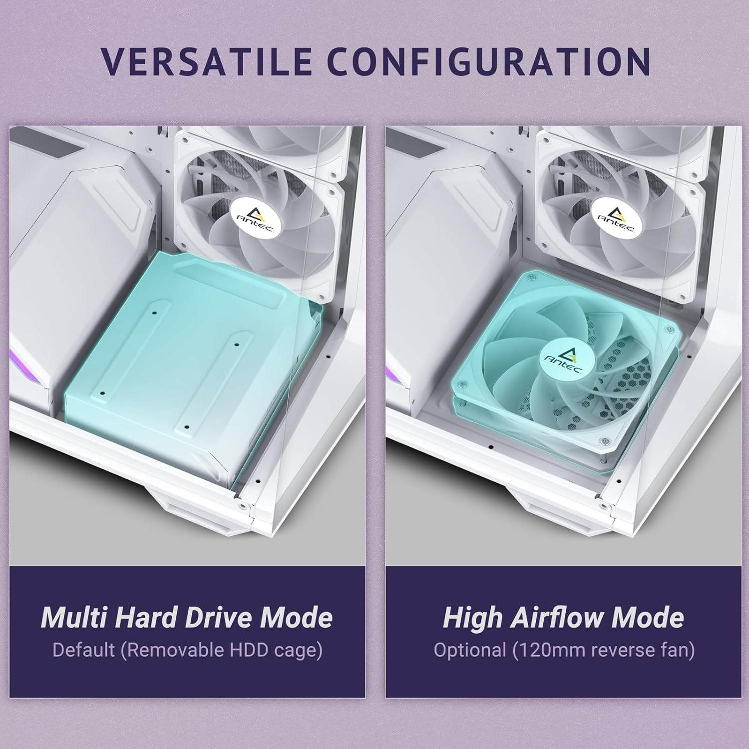 Antec C3 ARGB White, 3 X 120Mm & 1 X 120Mm ARGB PWM Fans Included, up to 8 Fans Simultaneously, Type-C，Seamless Tempered Glass Front & Side Panels, 360Mm Radiator Support, Mid-Tower ATX PC Case