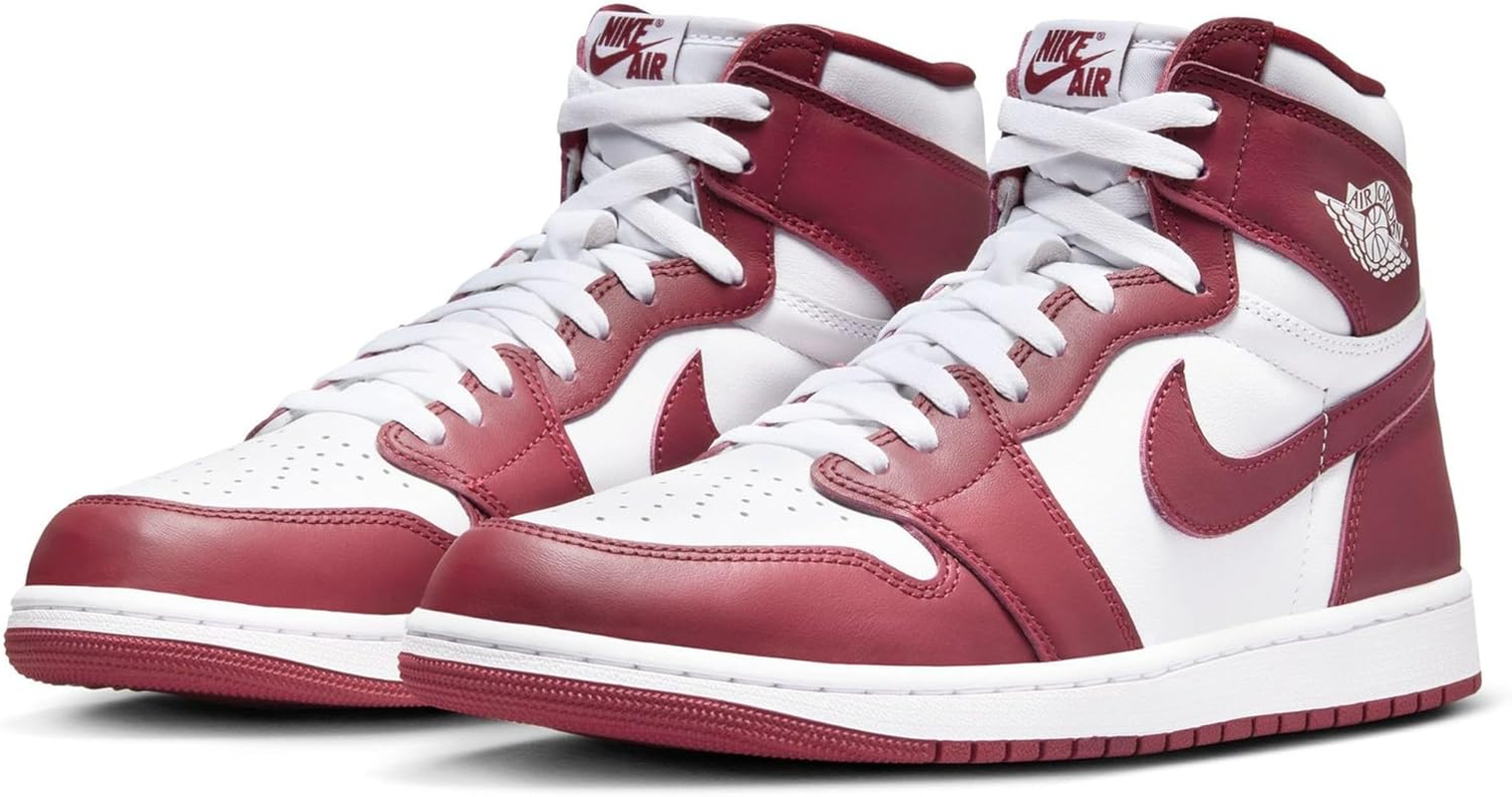 Jordan Men'S 1 Retro High OG Artisanal Red White/Team Red (DZ5485 160), White/Team Red, 11 US image number 3