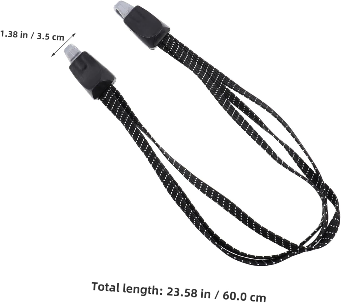 BESTYASH 5Pcs Lashing Straps Pack Reinforced Elastic Ropes for Bike Luggage Fixed Hook