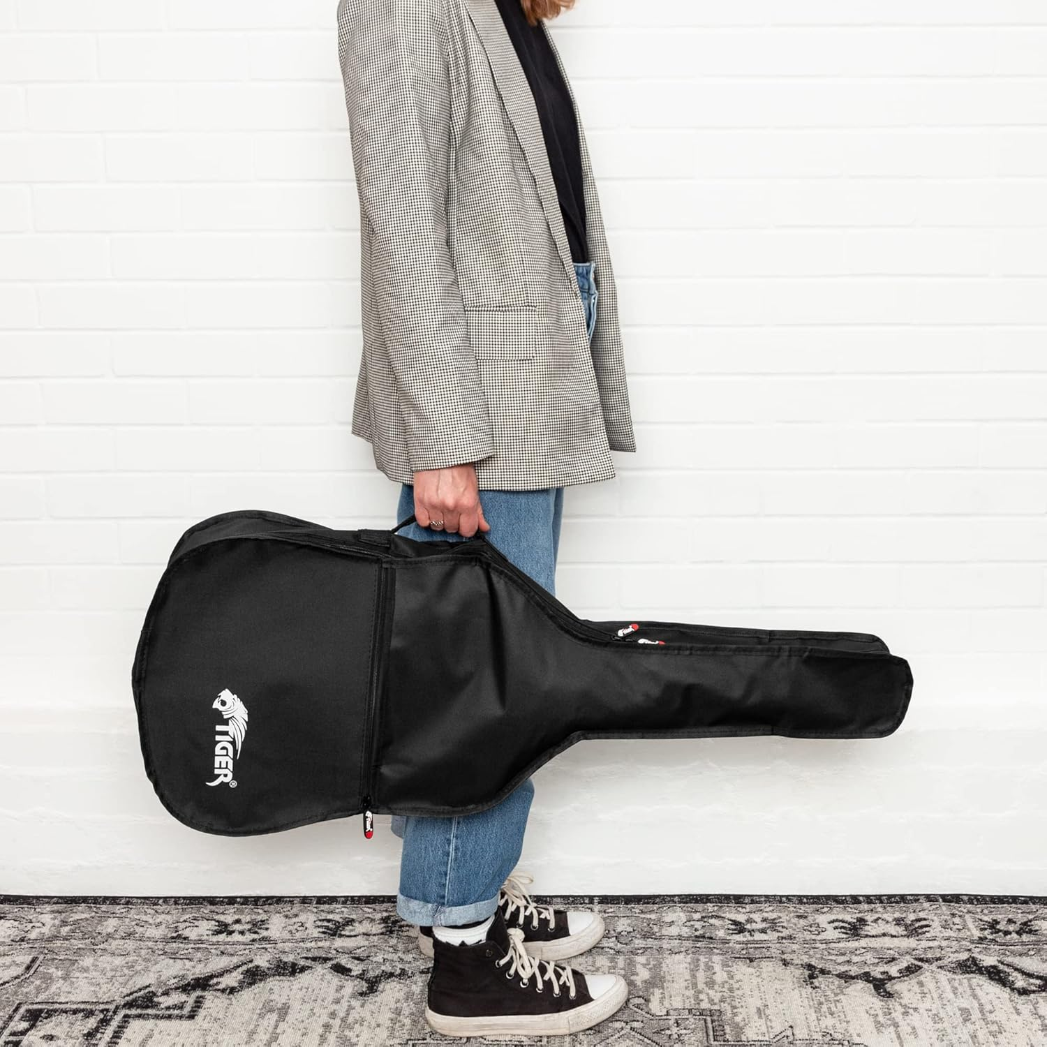 TIGER GGB7 Classical Guitar Bag, Length 93Cm, Depth 8Cm, Upper Bout 26 Cm, Lower Bout 34 Cm &ndash; 3/4 Size image number 4